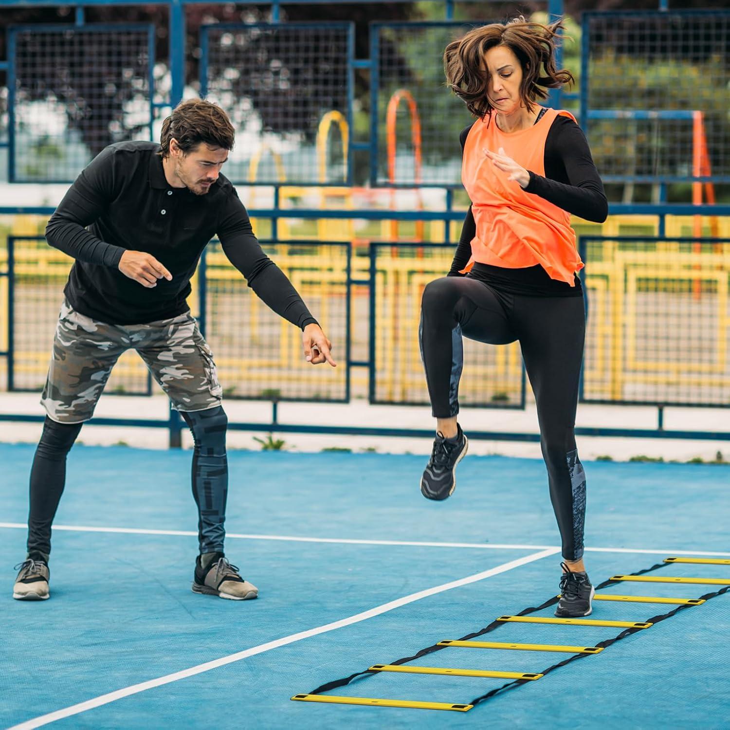 Set de Entrenamiento de Velocidad y Agilidad SMTPDT - 5 Vallas y Escalera