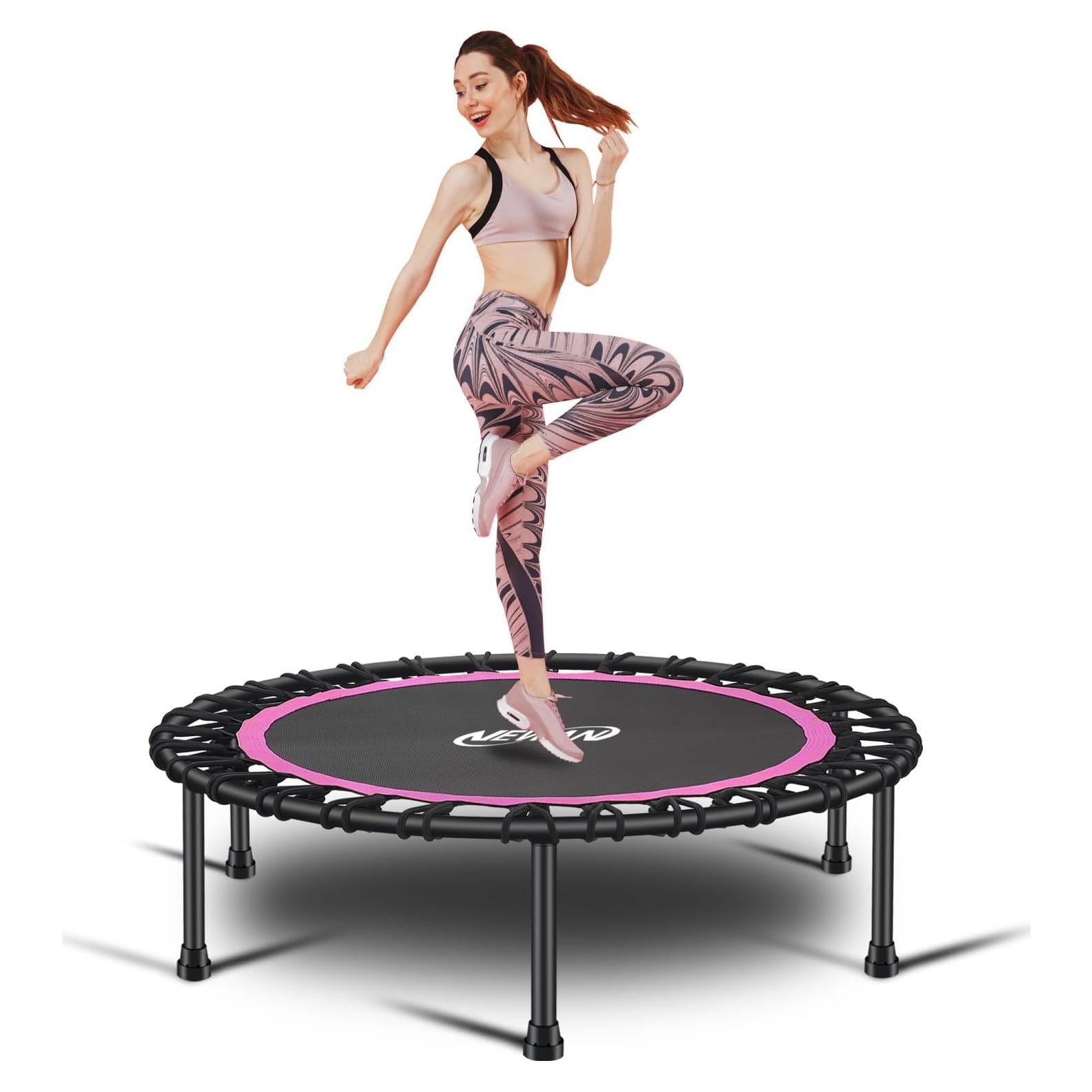 Trampolín de Fitness Newan 40" Rosa Redondo 150kg