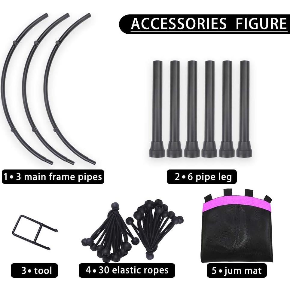 Trampolín de Fitness Newan 40" Rosa Redondo 150kg