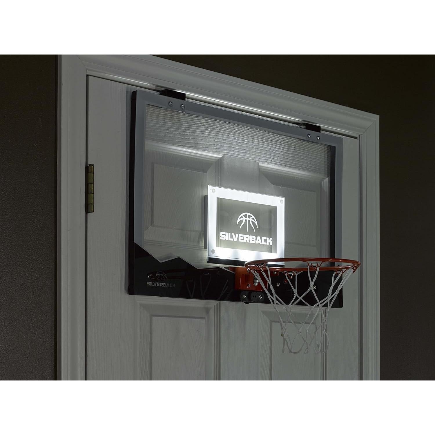 Aro de Baloncesto Mini Silverback con Luz LED 45.72 cm