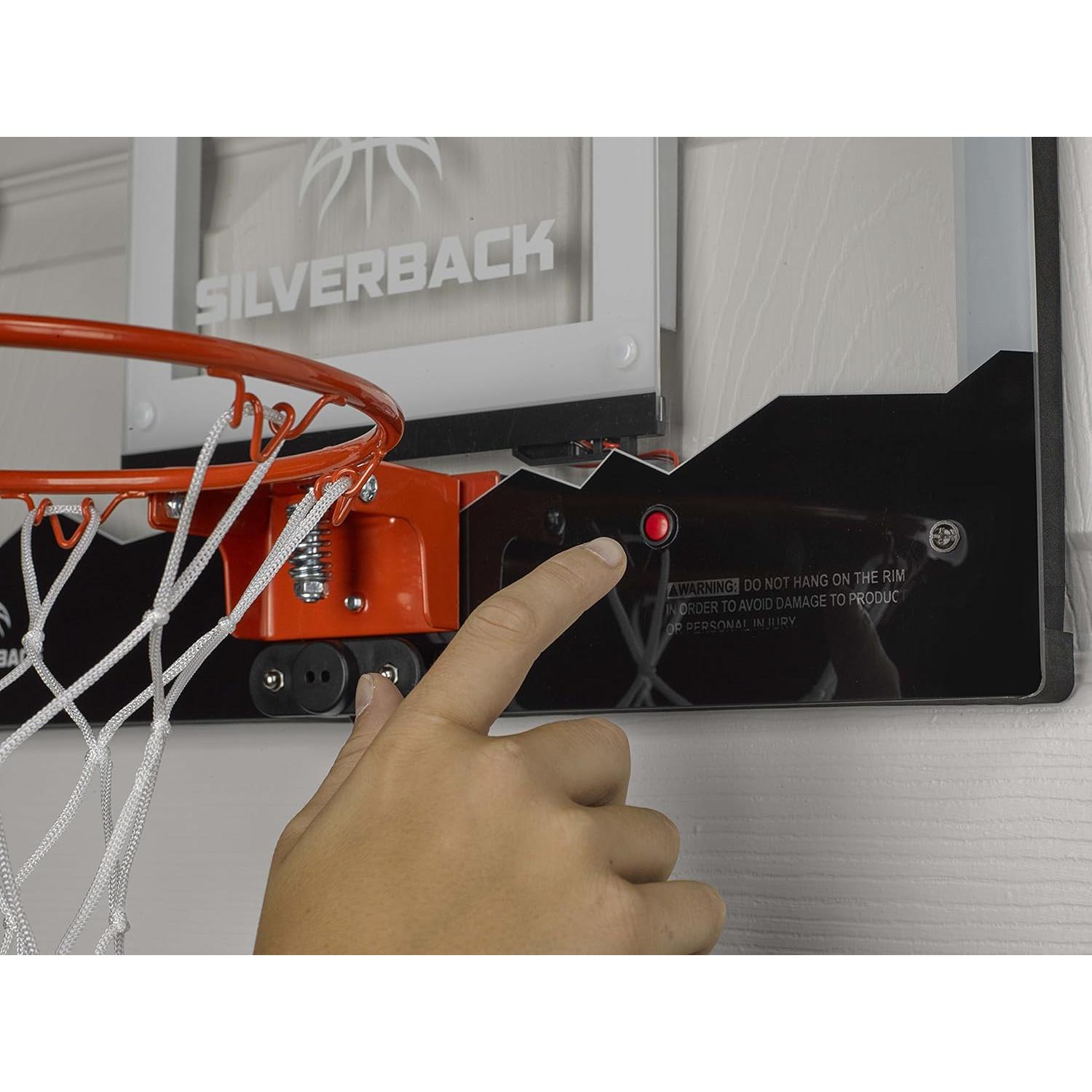 Aro de Baloncesto Mini Silverback con Luz LED 45.72 cm
