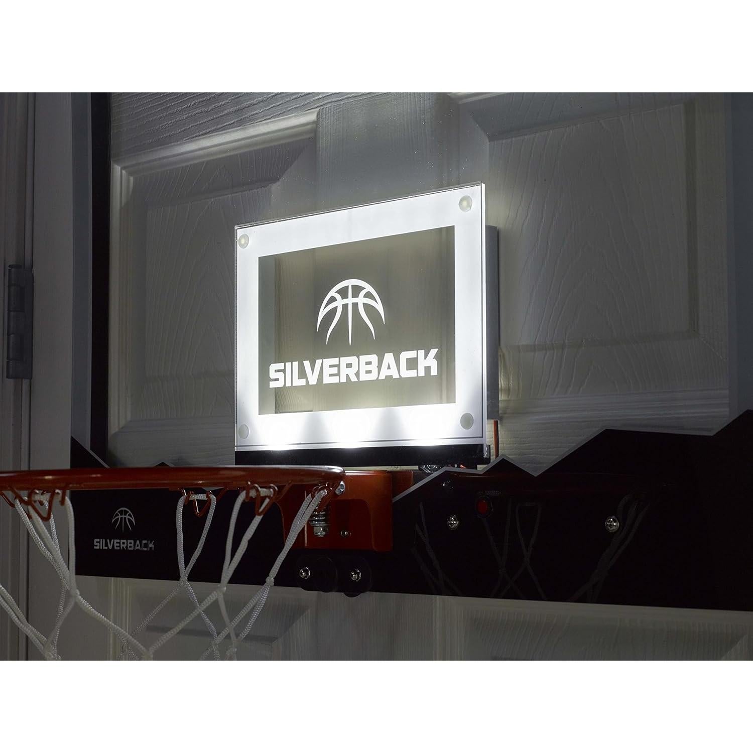 Aro de Baloncesto Mini Silverback con Luz LED 45.72 cm