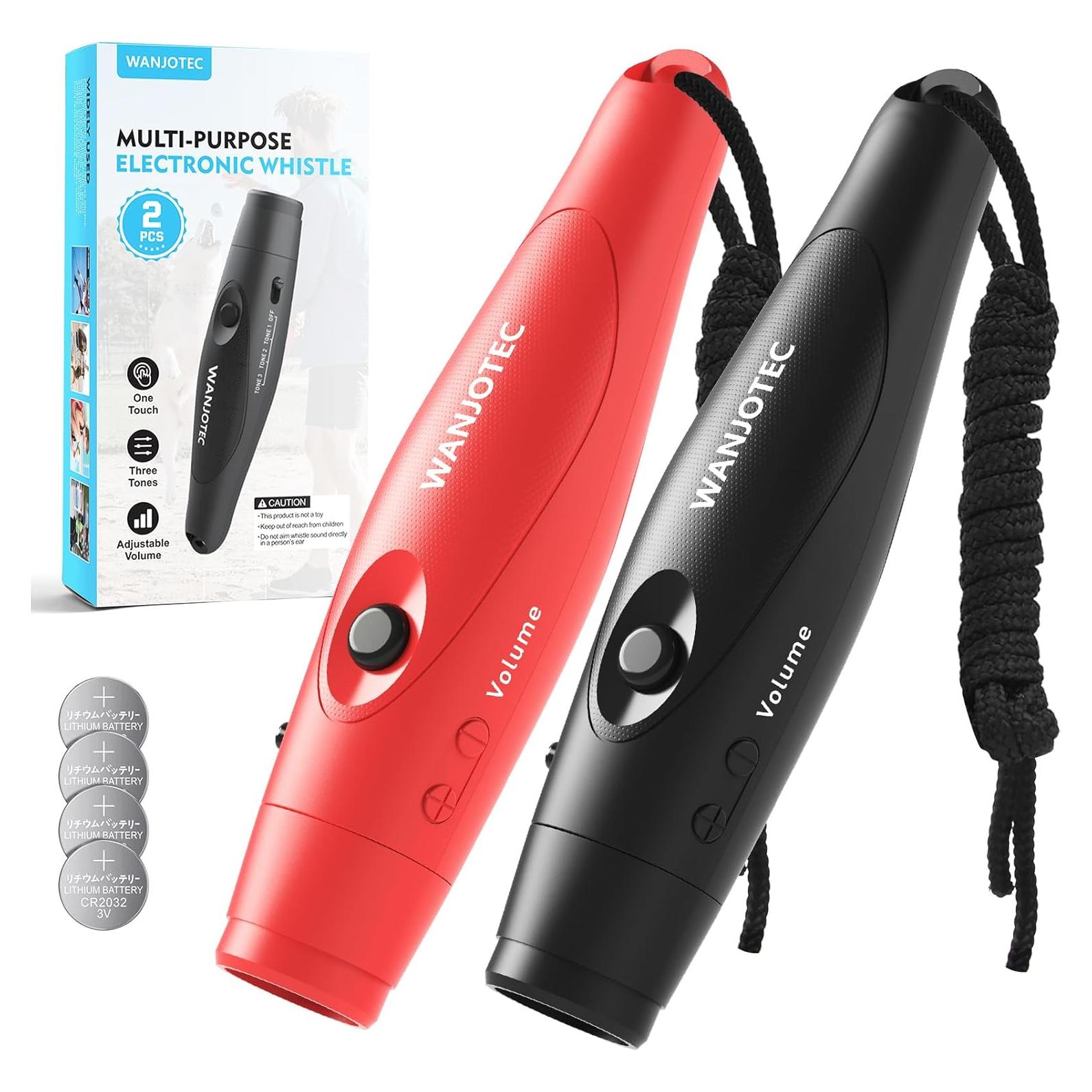 Silbato Electrónico WANJOTEC 2 Pack Ajustable 3 Tonos