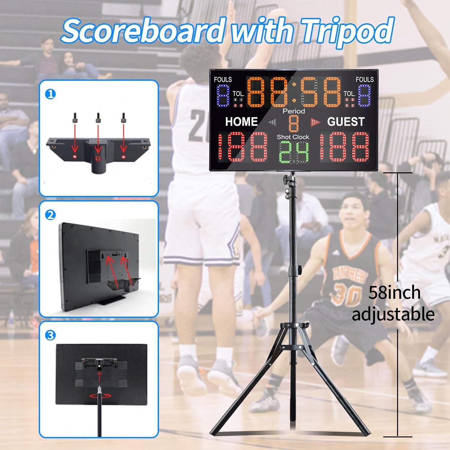 Marcador Electrónico Ousmile Ys-a30b+tr con Control Remoto