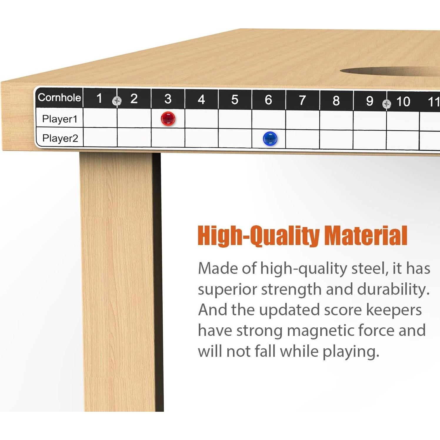 Tablero Magnético de Puntaje para Corn Hole Waybelive - Fácil Instalación