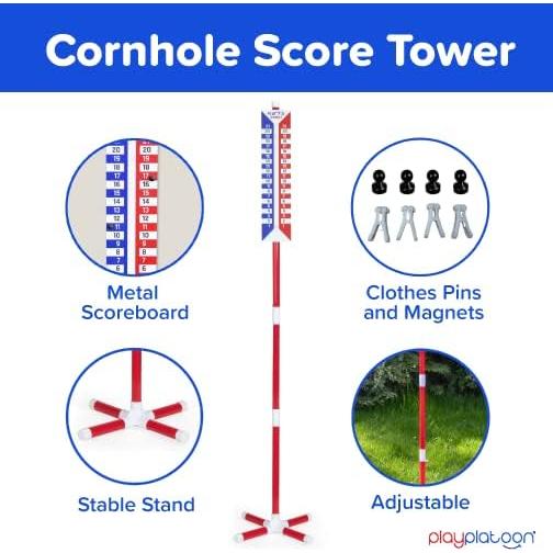 Tablero de Puntuación Cornhole Play Platoon con Accesorios