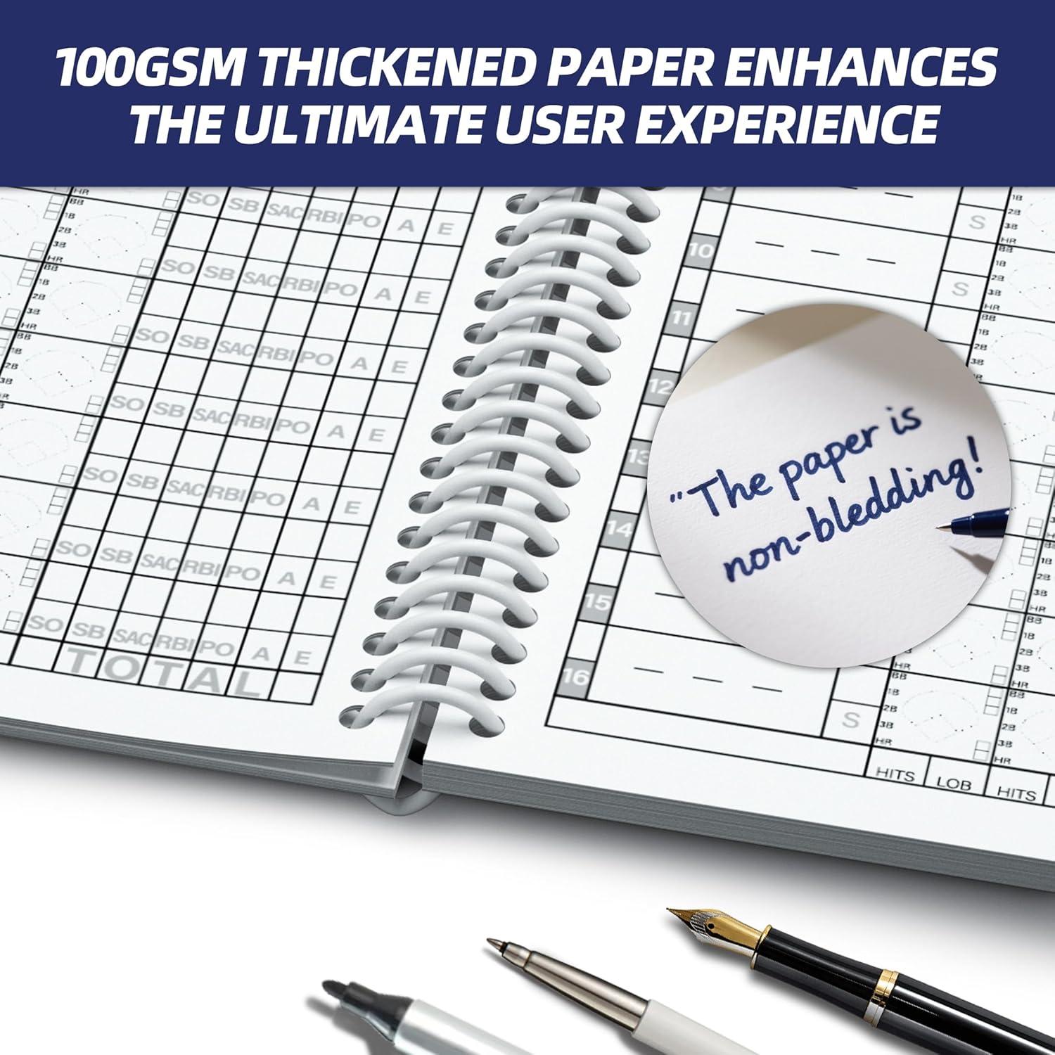 Libro de Puntuación de Béisbol y Softbol MR INBSN-2821 - 35 Juegos