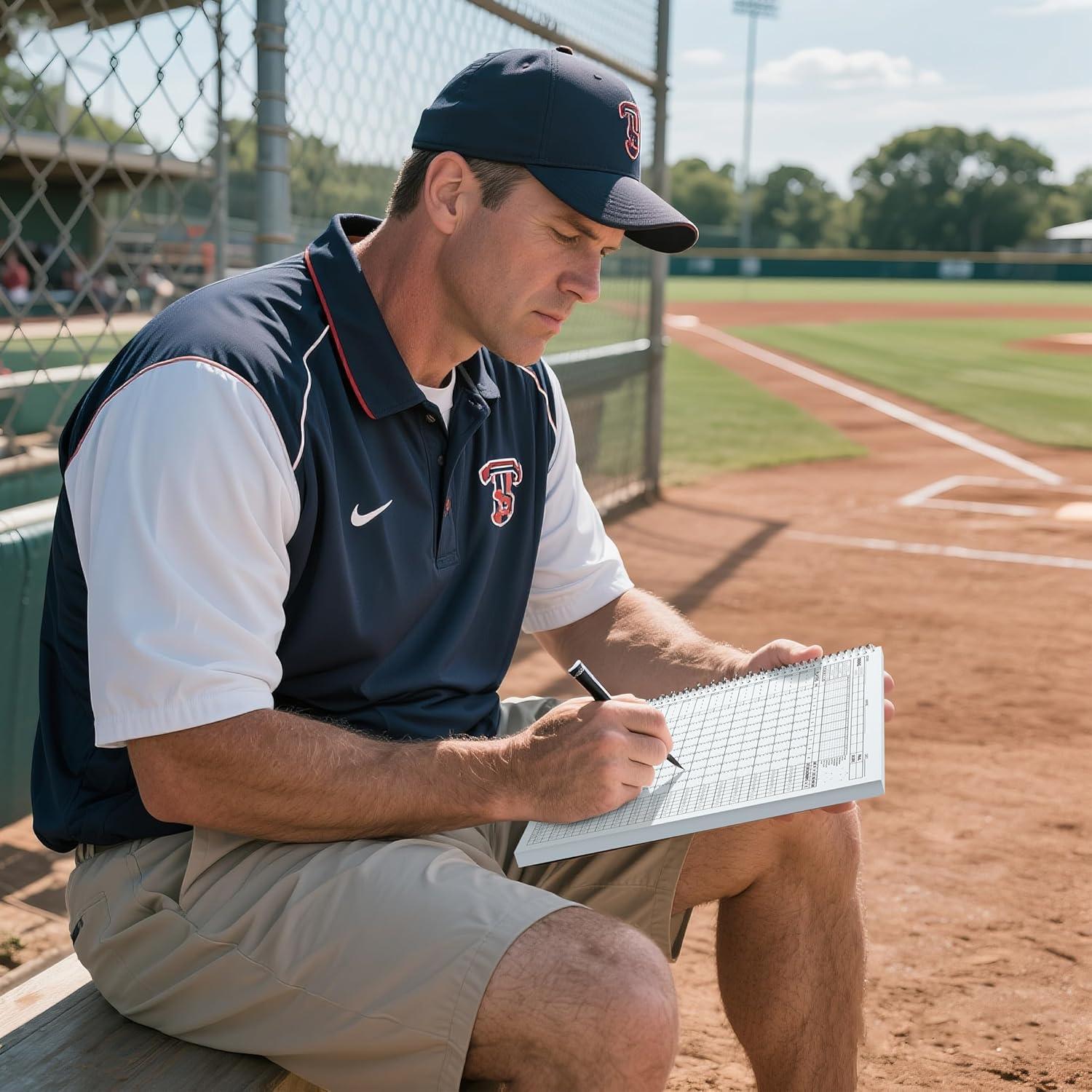 Libro de Puntuación de Béisbol y Softbol MR INBSN-2821 - 35 Juegos