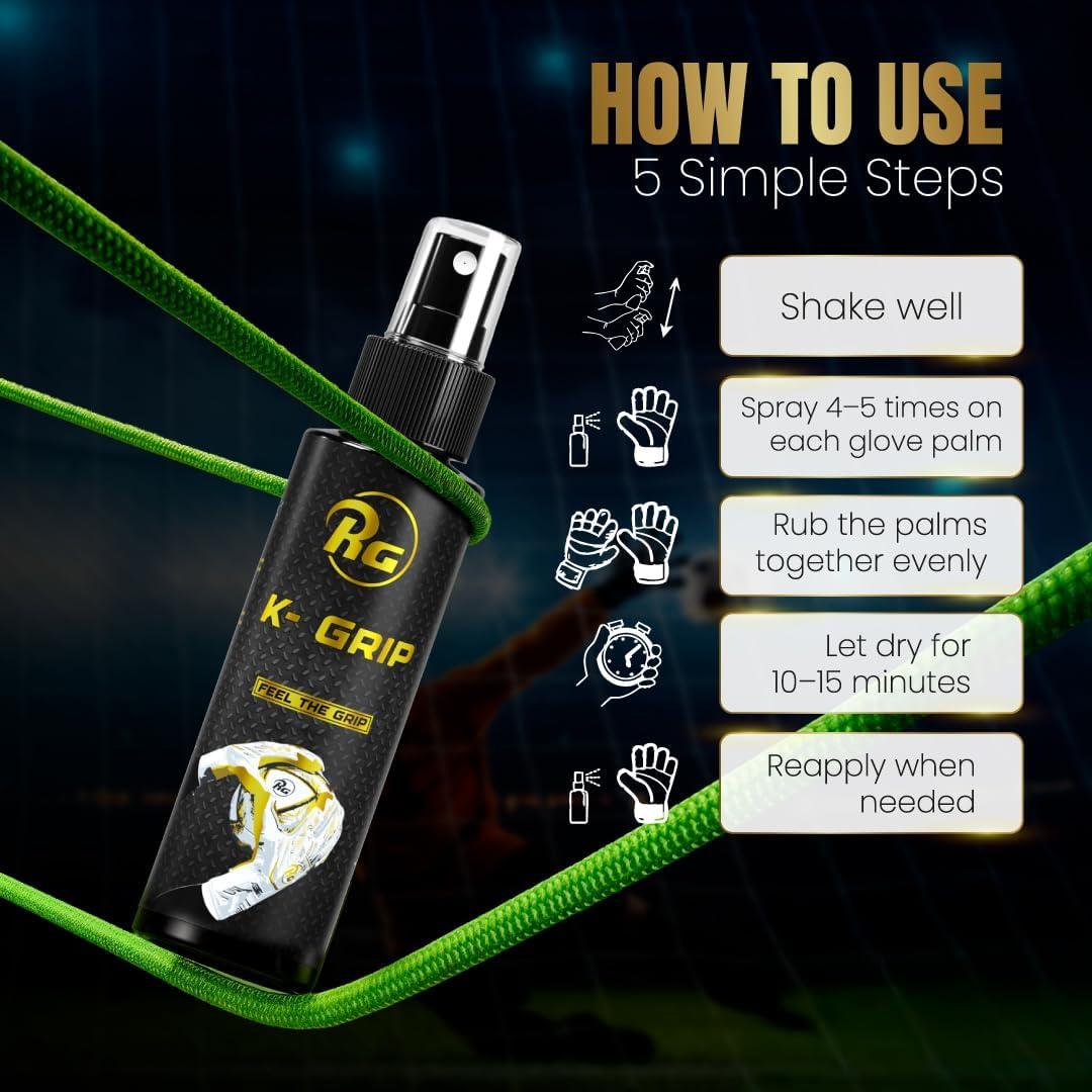 Spray de Agarre RG K-Grip 100ml - Adhesivo Antideslizante para Guantes de Portero