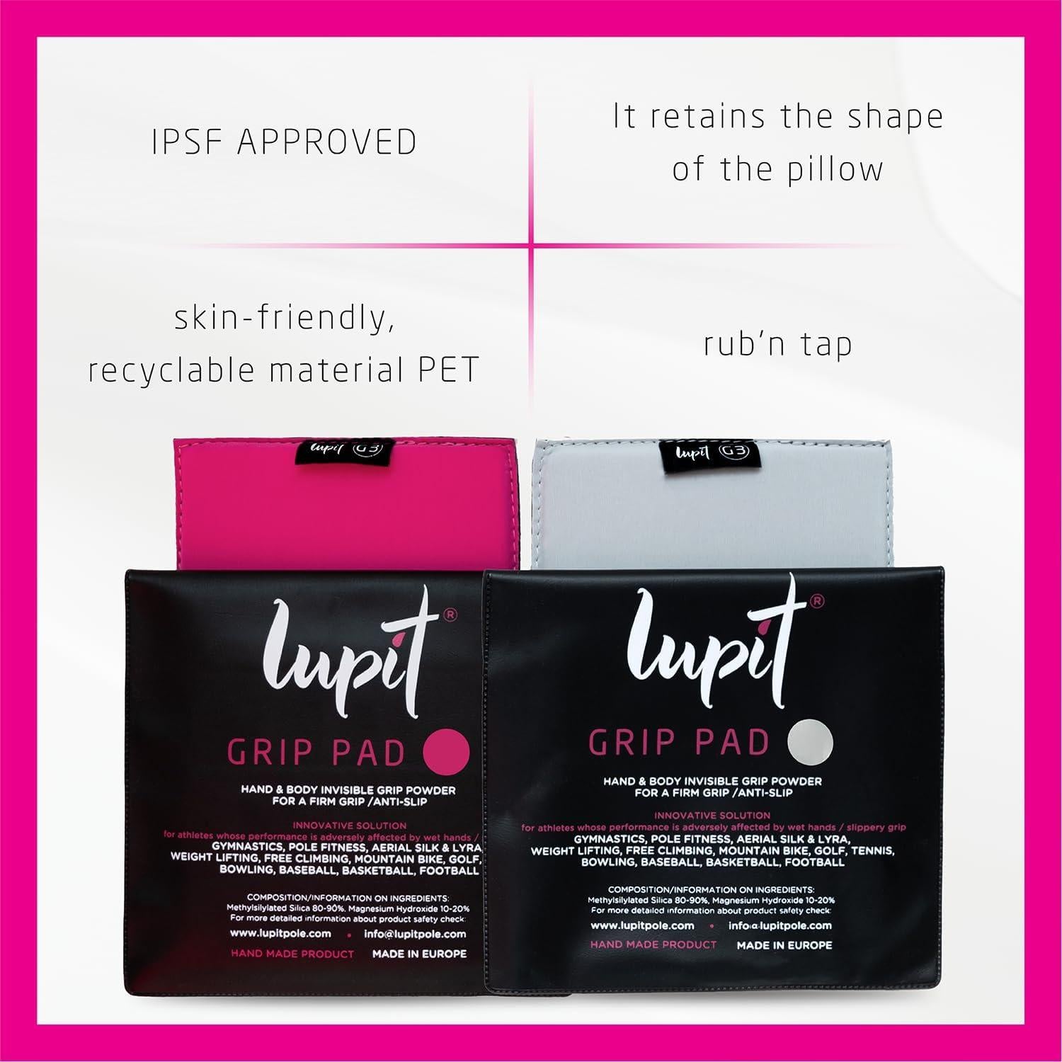 Agarre para Barra Lupit G3 - Doble Acolchado - 12x12cm