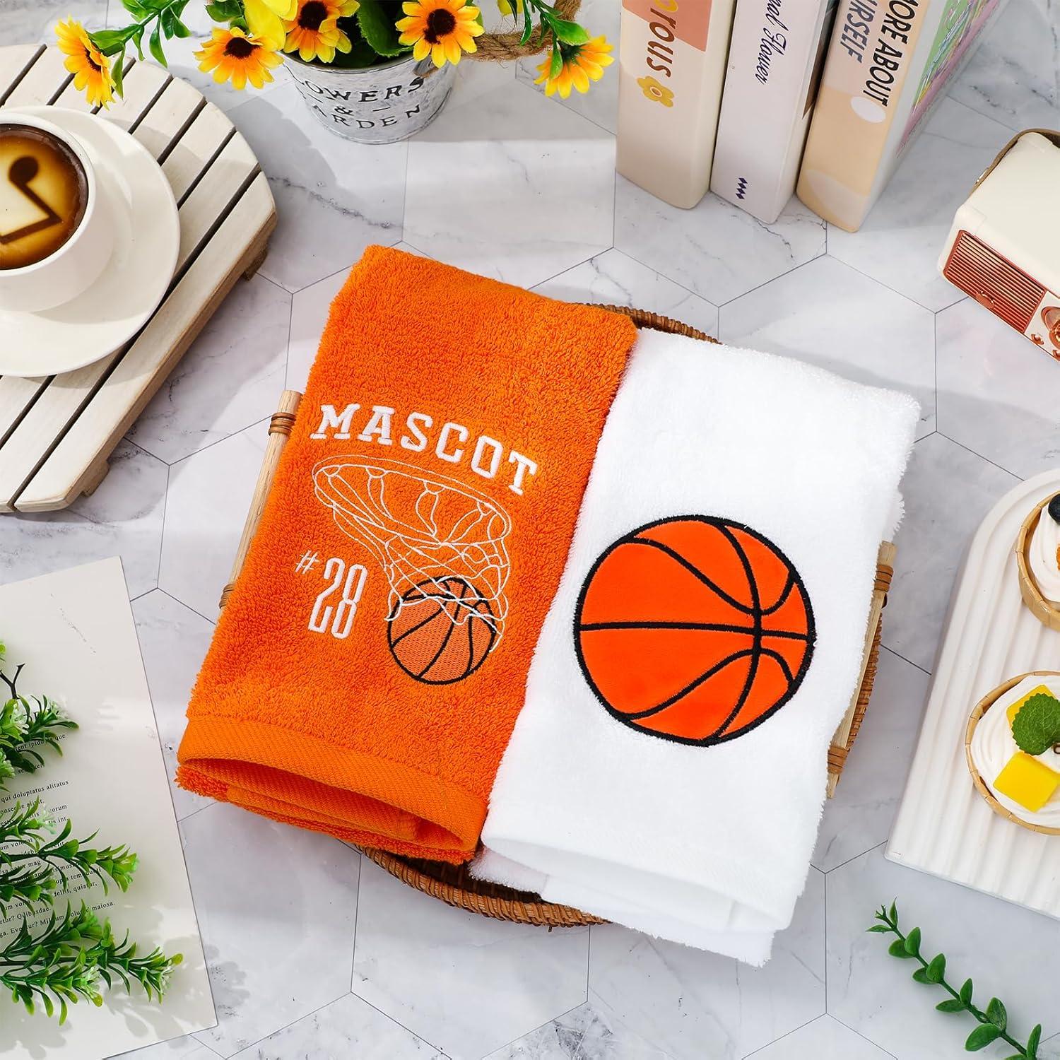 Toallas de Mano de Algodón JarThenaAMCS - 2 Pcs Baloncesto 75x34.8cm