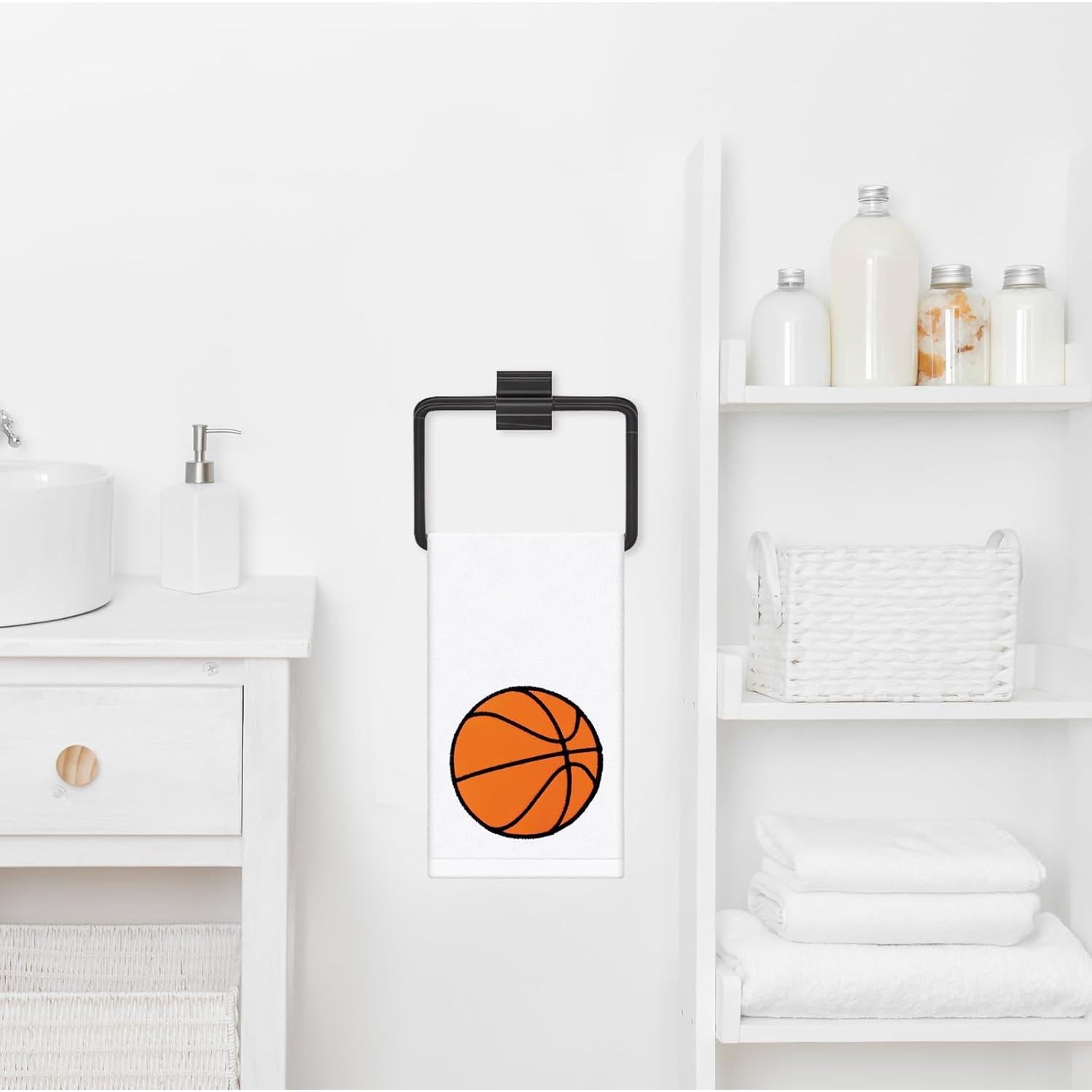 Toallas de Mano de Algodón JarThenaAMCS - 2 Pcs Baloncesto 75x34.8cm