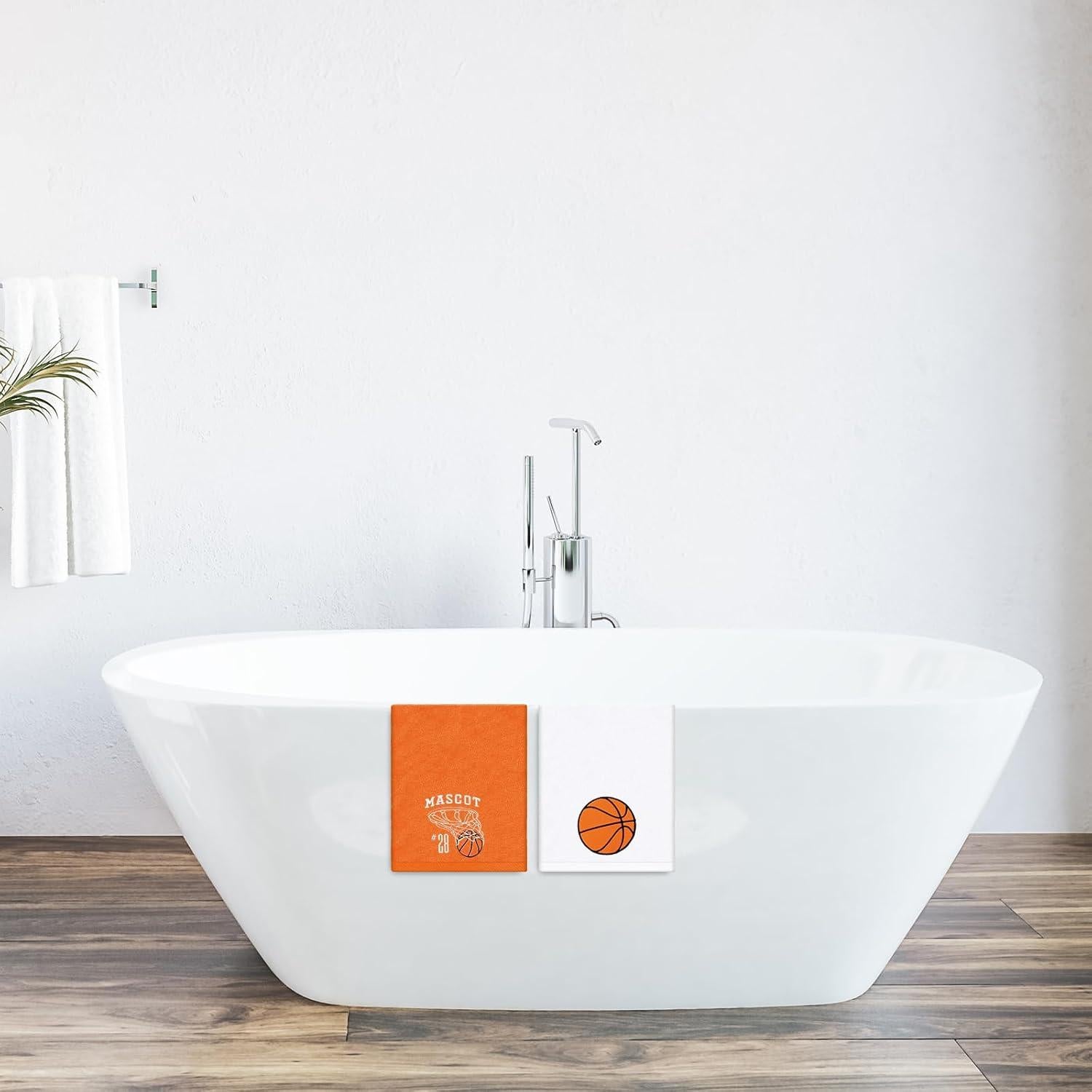 Toallas de Mano de Algodón JarThenaAMCS - 2 Pcs Baloncesto 75x34.8cm