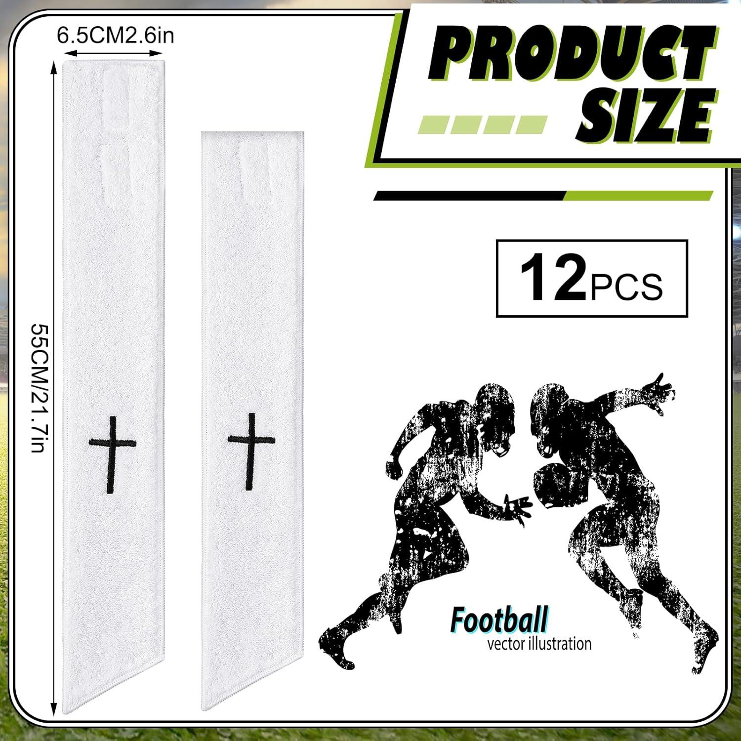 Toallas de Fútbol Geyoga 6 Pcs Algodón Personalizables Blancas