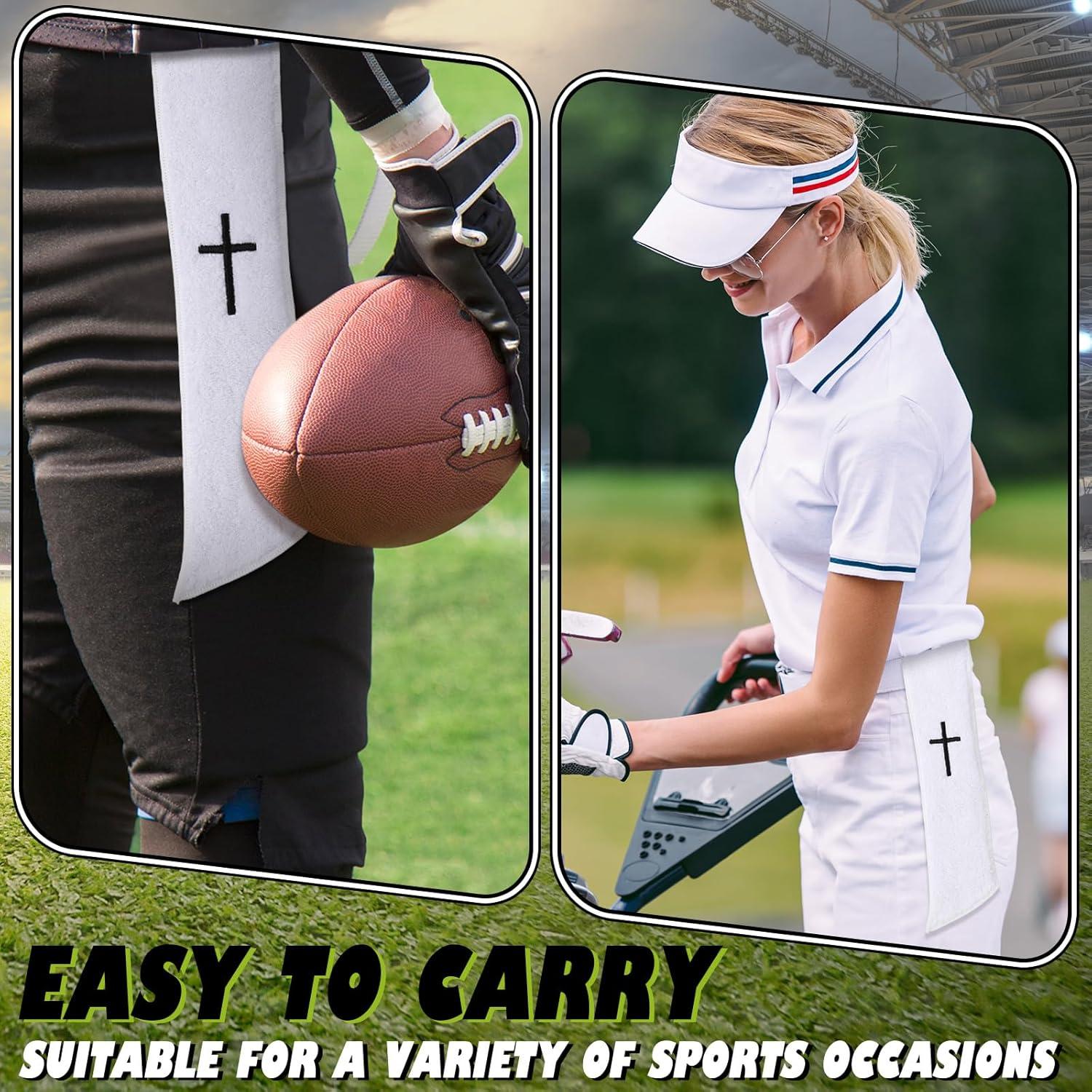 Toallas de Fútbol Geyoga 6 Pcs Algodón Personalizables Blancas