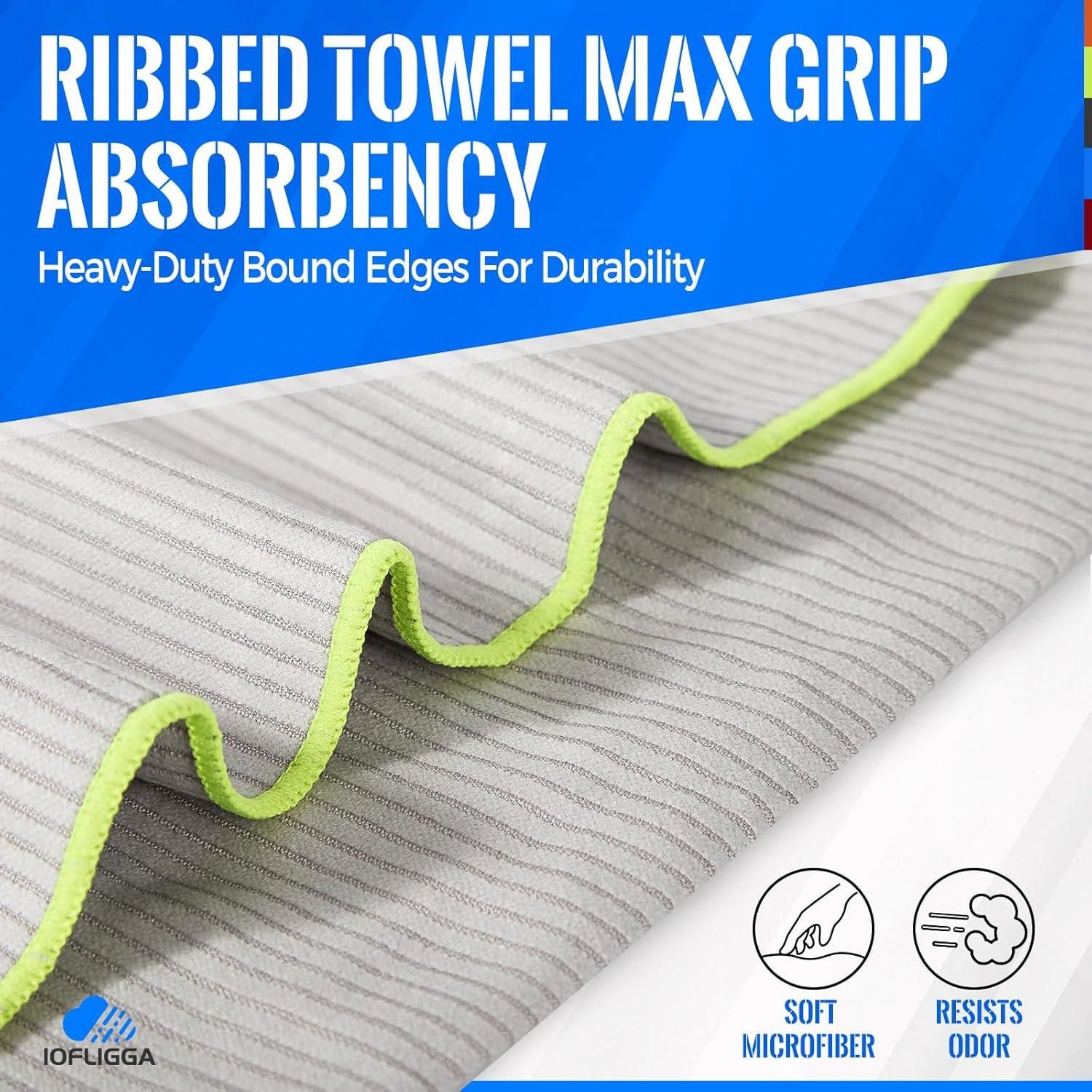Paquete de 5 Toallas de Gimnasio IOFLIGGA Microfibra 30x100 cm