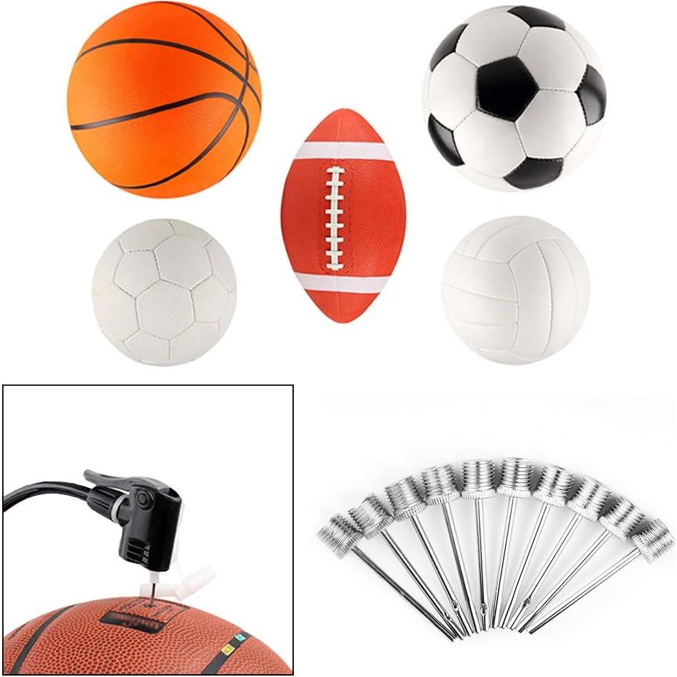 100 Agujas de Bomba de Pelotas Famgee Acero Inoxidable