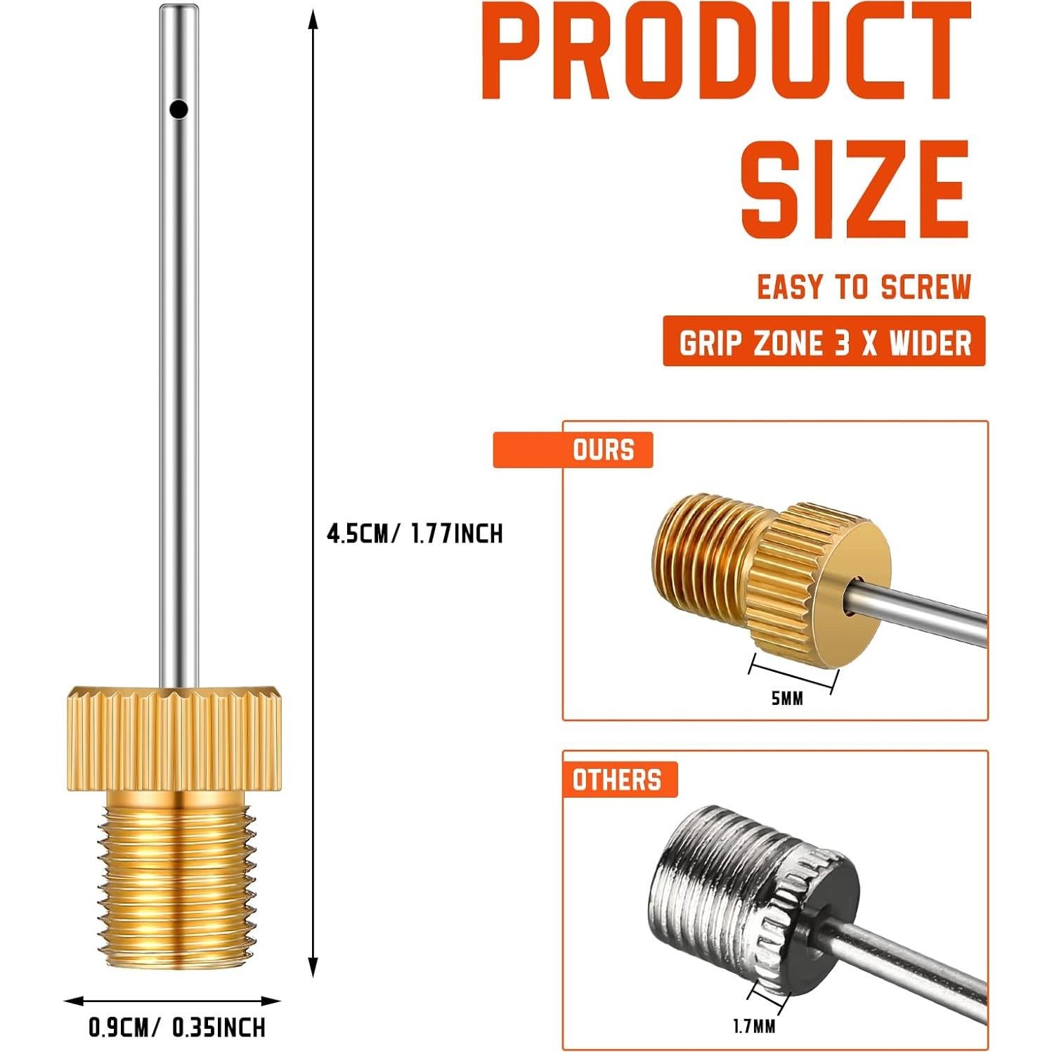 Paquete de 36 Agujas de Bomba de Aire Jinei para Pelotas
