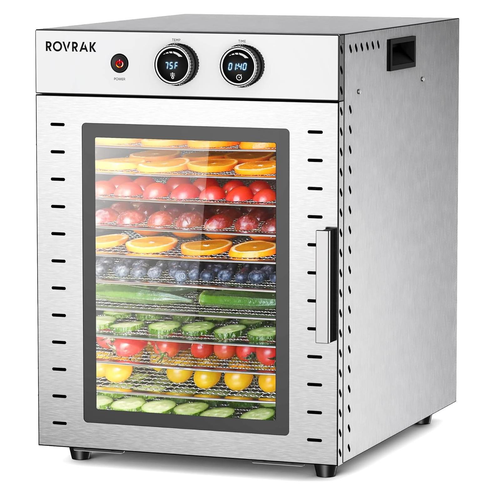 Deshidratador de Alimentos ROVRAk 12 Bandejas Acero Inoxidable