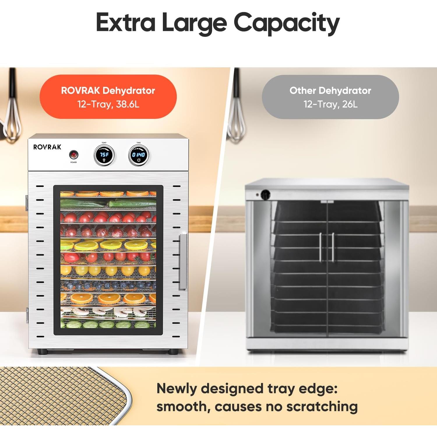 Deshidratador de Alimentos ROVRAk 12 Bandejas Acero Inoxidable
