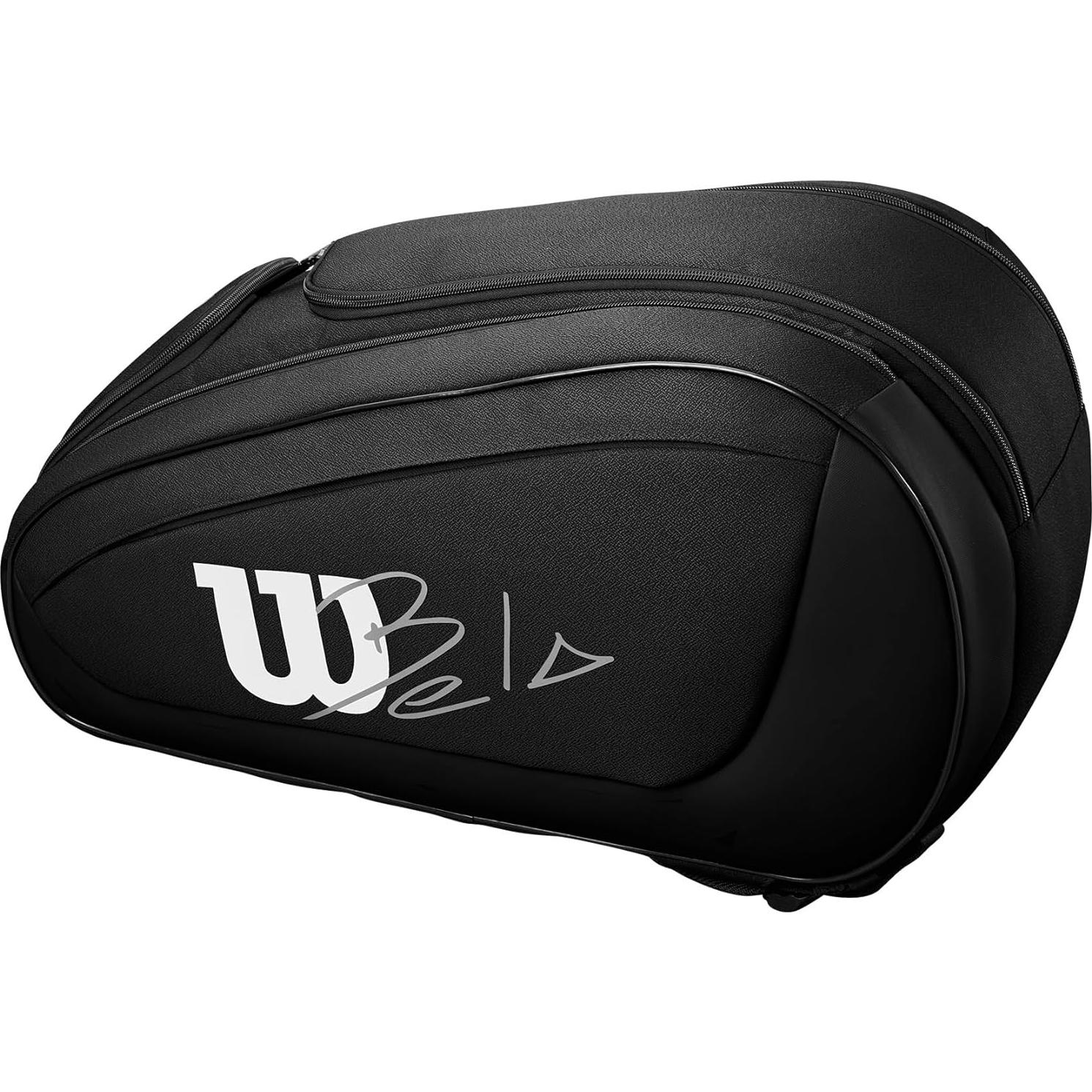 Bolsa de Padel WILSON Bela DNA Super Tour - Hasta 6 Palas, Negra