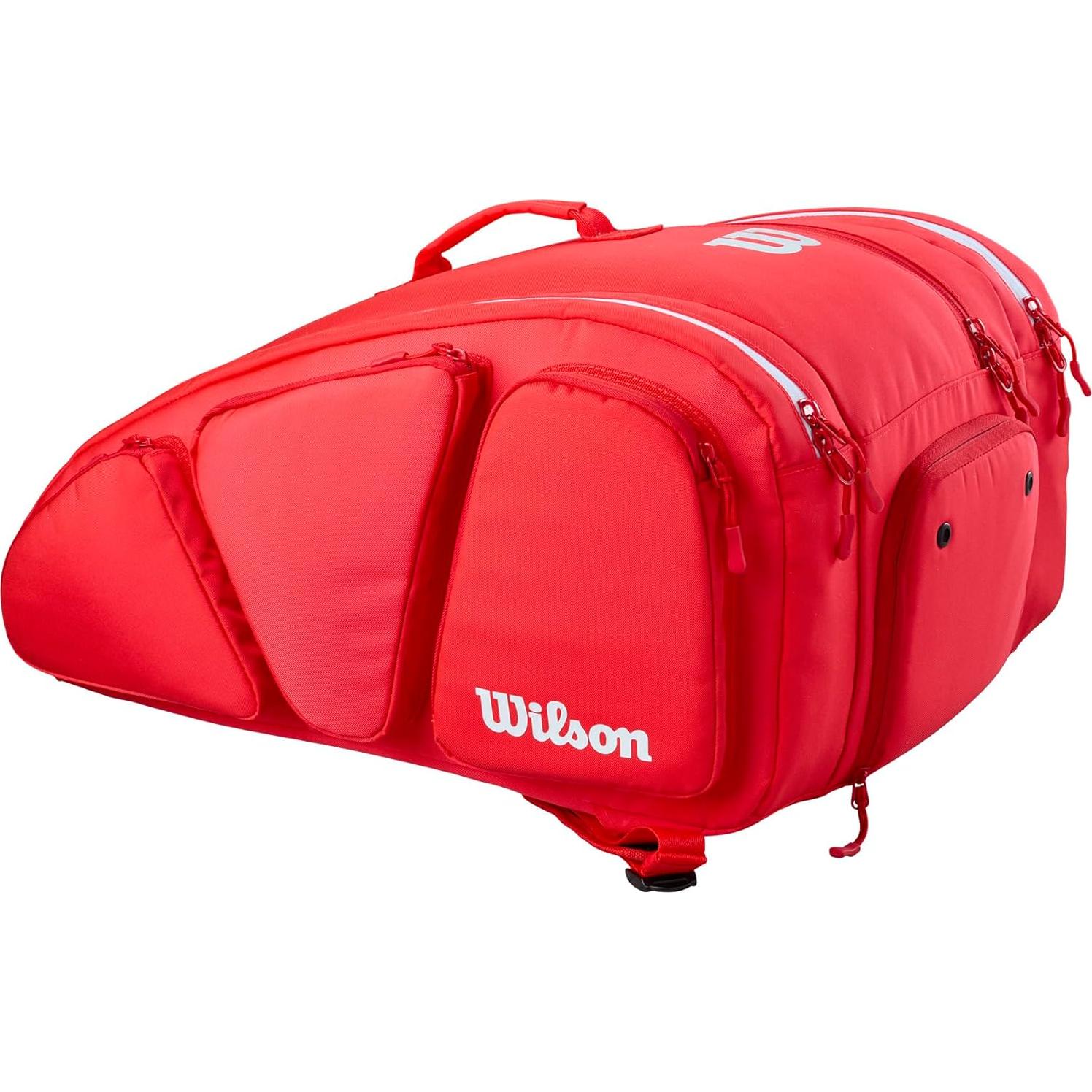Bolsa de Pickleball Wilson Super Tour Roja 56x41x28cm