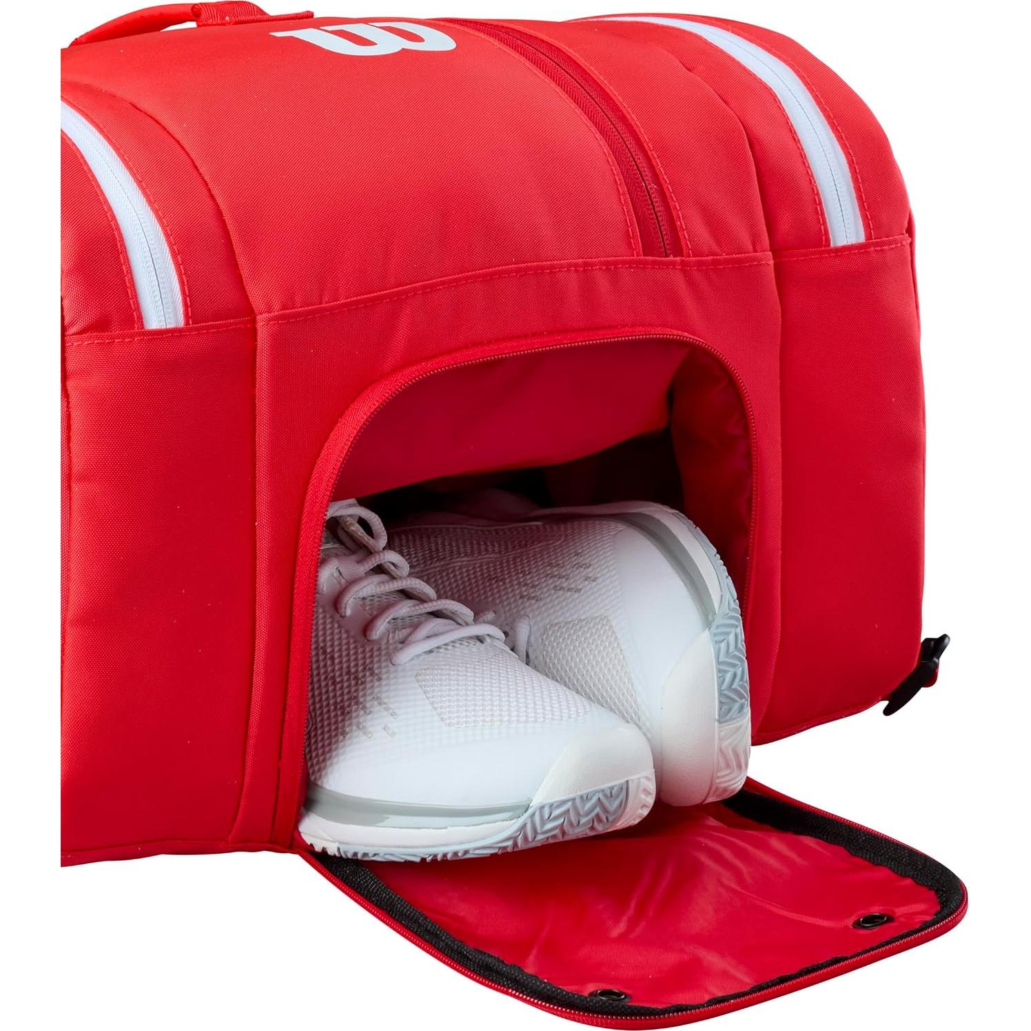 Bolsa de Pickleball Wilson Super Tour Roja 56x41x28cm