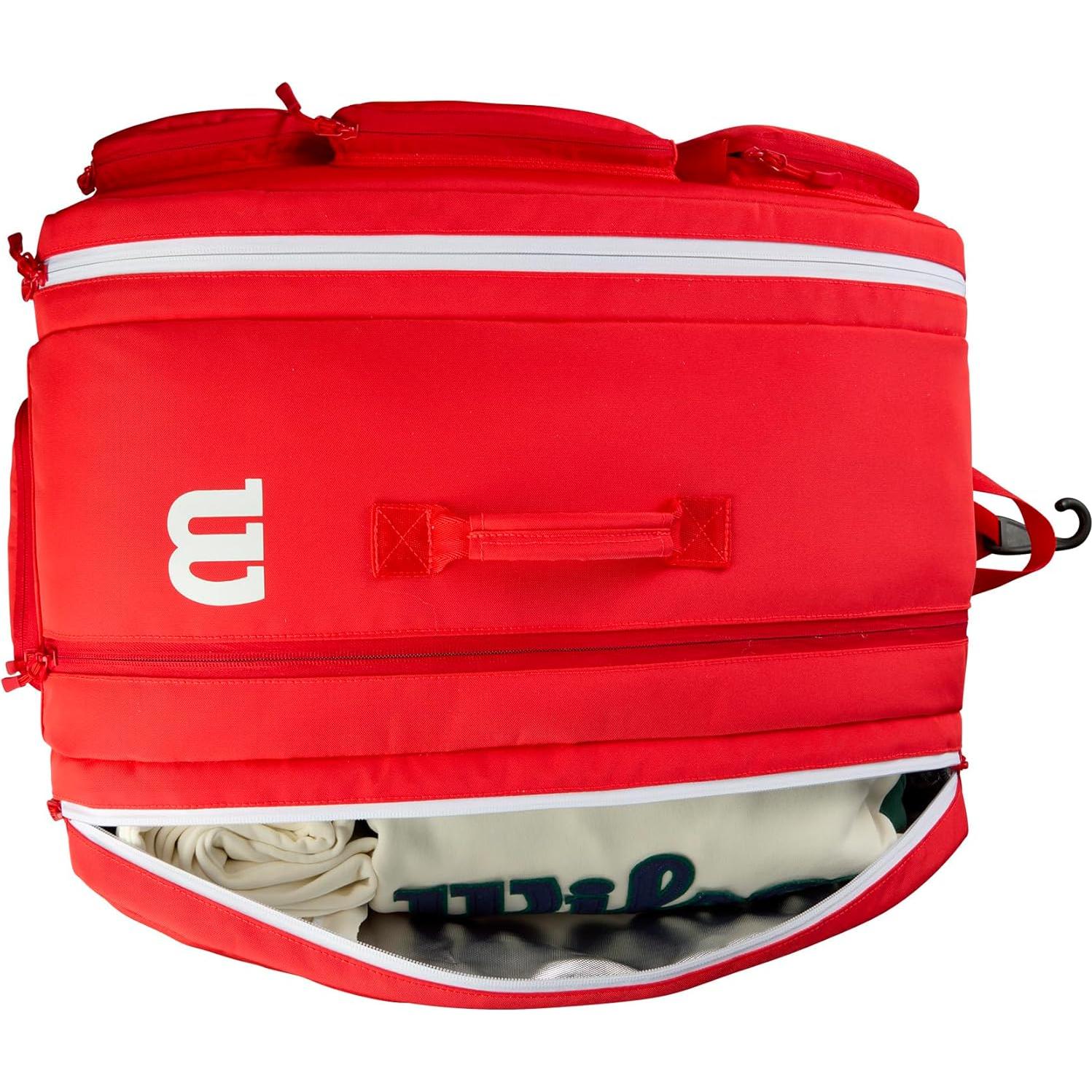Bolsa de Pickleball Wilson Super Tour Roja 56x41x28cm