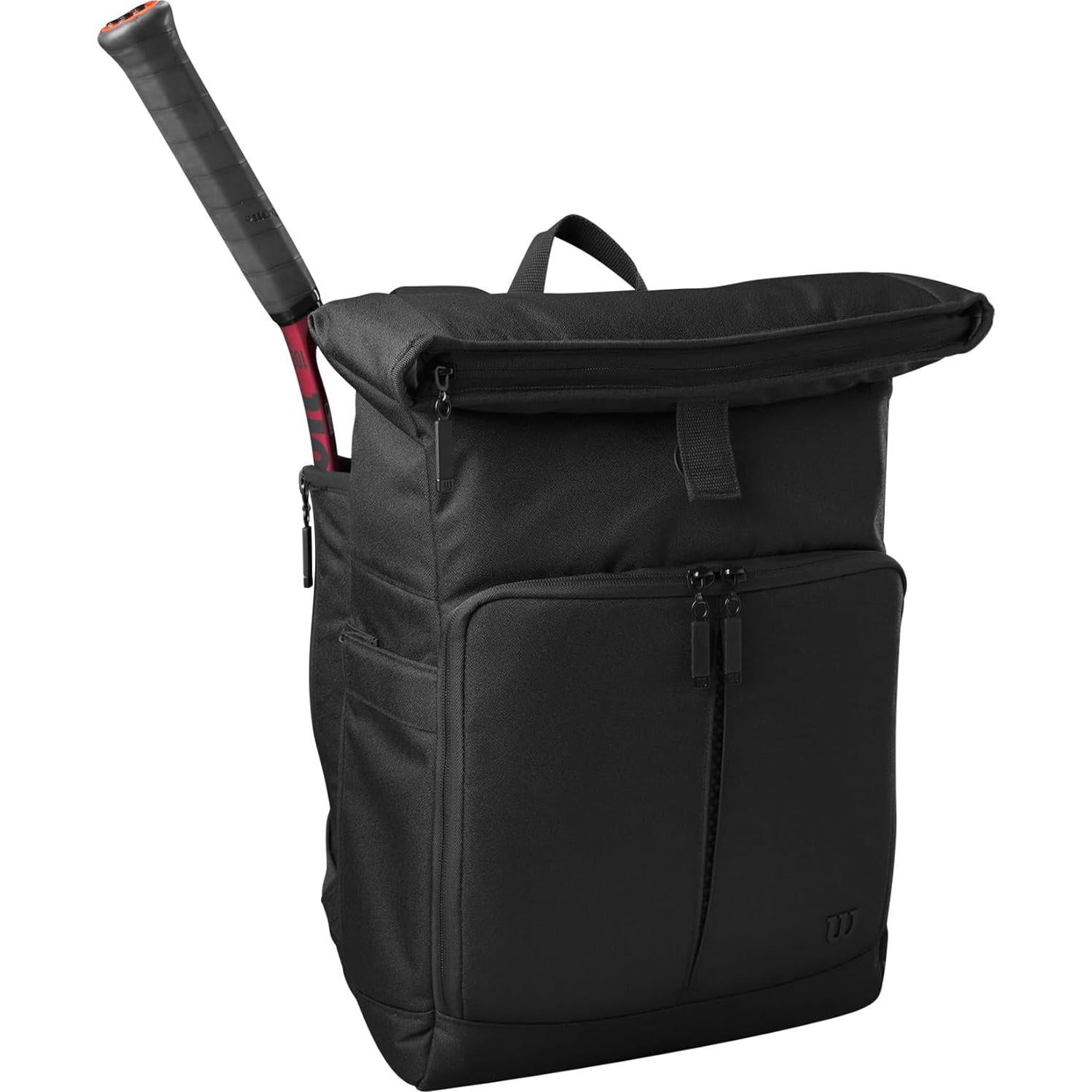 Mochila de Tenis Wilson Estilo de Vida Negra - Capacidad 2 Raquetas