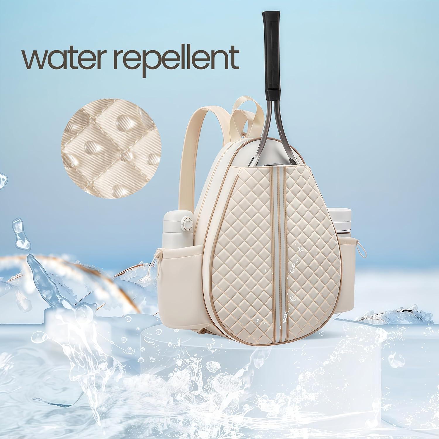 Bolsa de Tenis YIPINLAOBAIXING Beige Acolchada 42x12x33cm