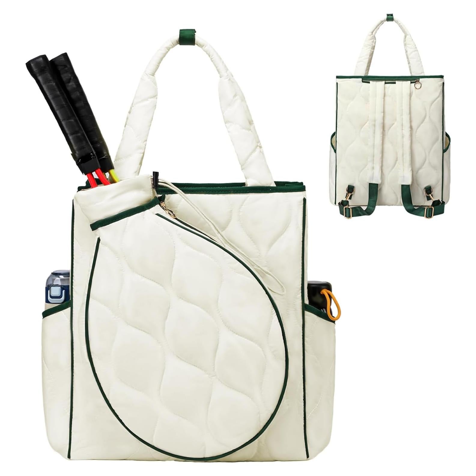 Bolsa de Tenis 2-en-1 CCGTIOR Q2438-01 25L Blanca