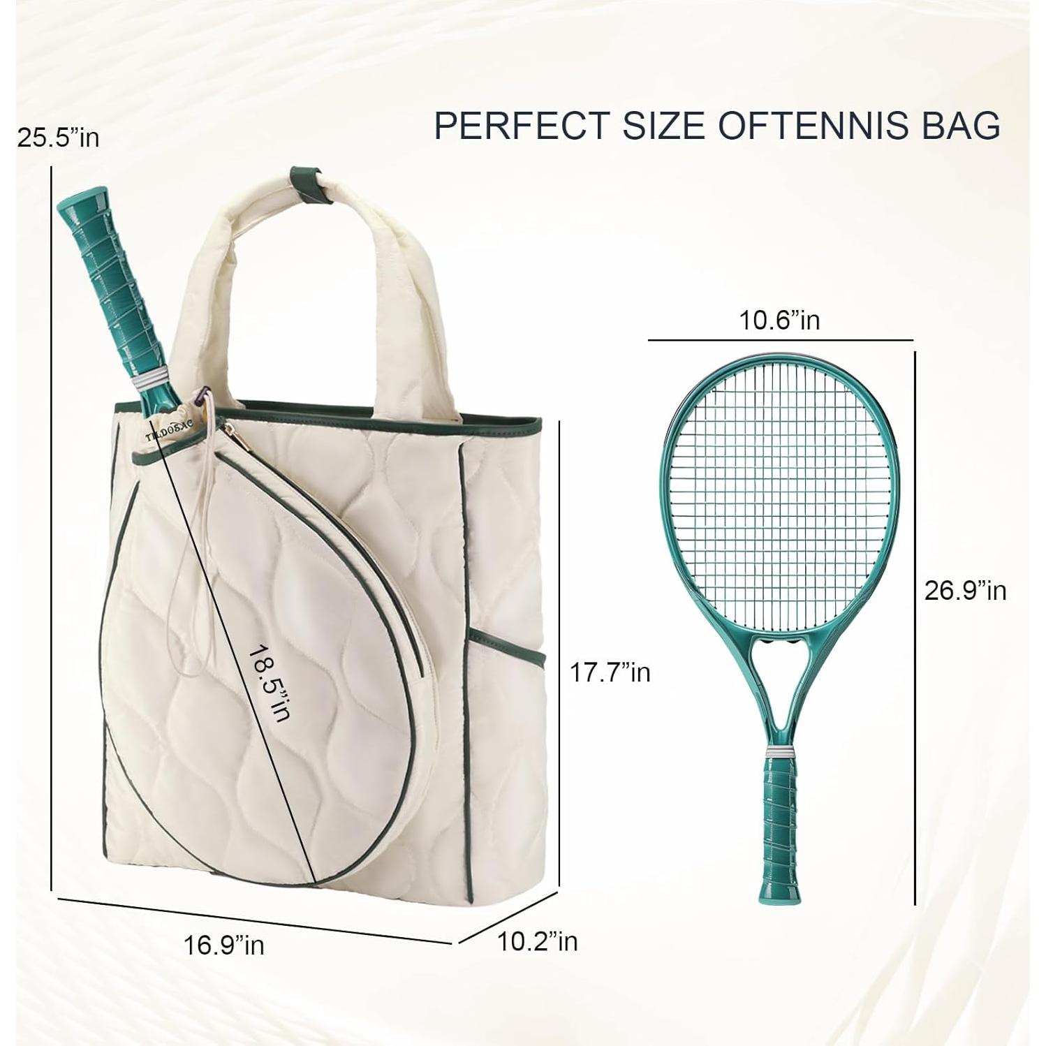 Bolsa de Tenis 2-en-1 CCGTIOR Q2438-01 25L Blanca