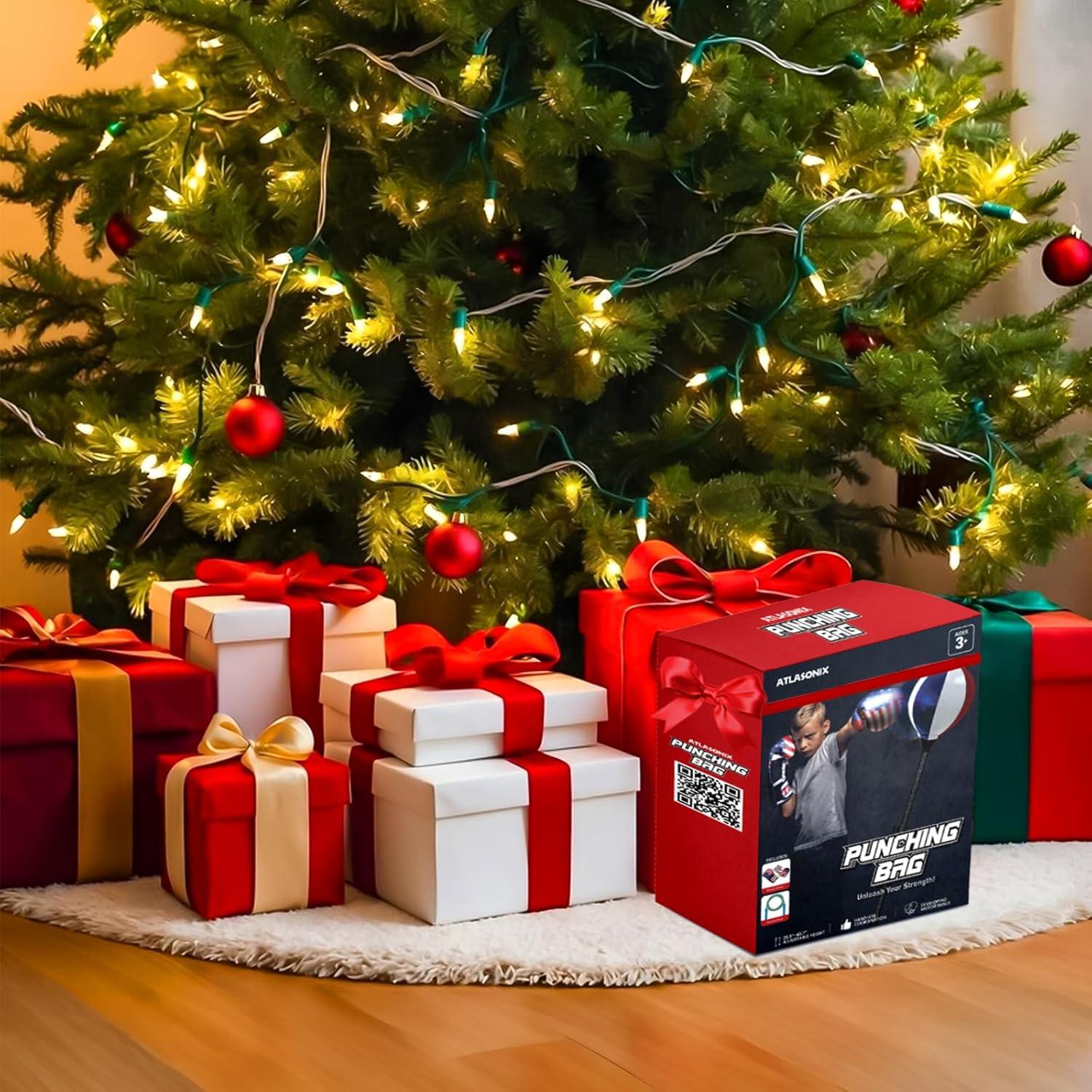 Saco de Boxeo de Pie Atlasonix para Niños 8-12 Años