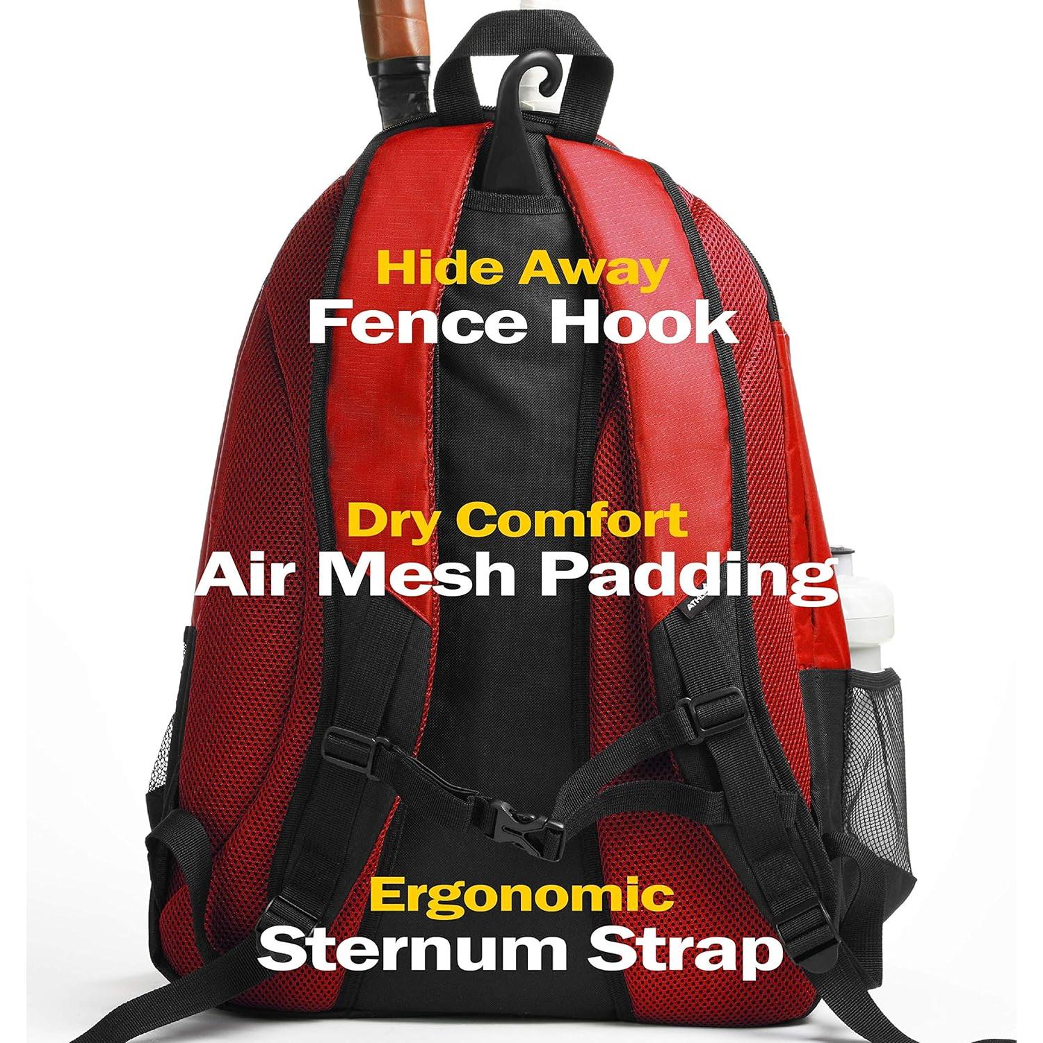 Mochila de Tenis Athletico Premier para 2 Raquetas - Rojo