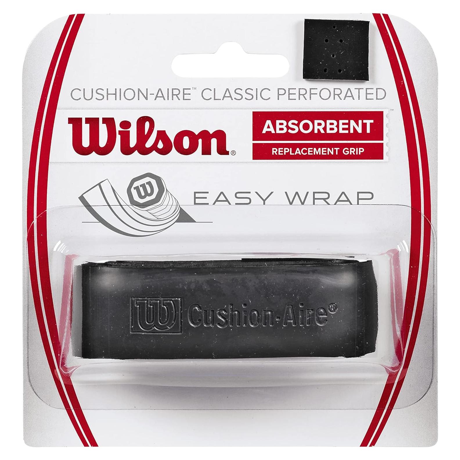 Agarradera de Tenis Wilson Cushion Aire Classic Negro
