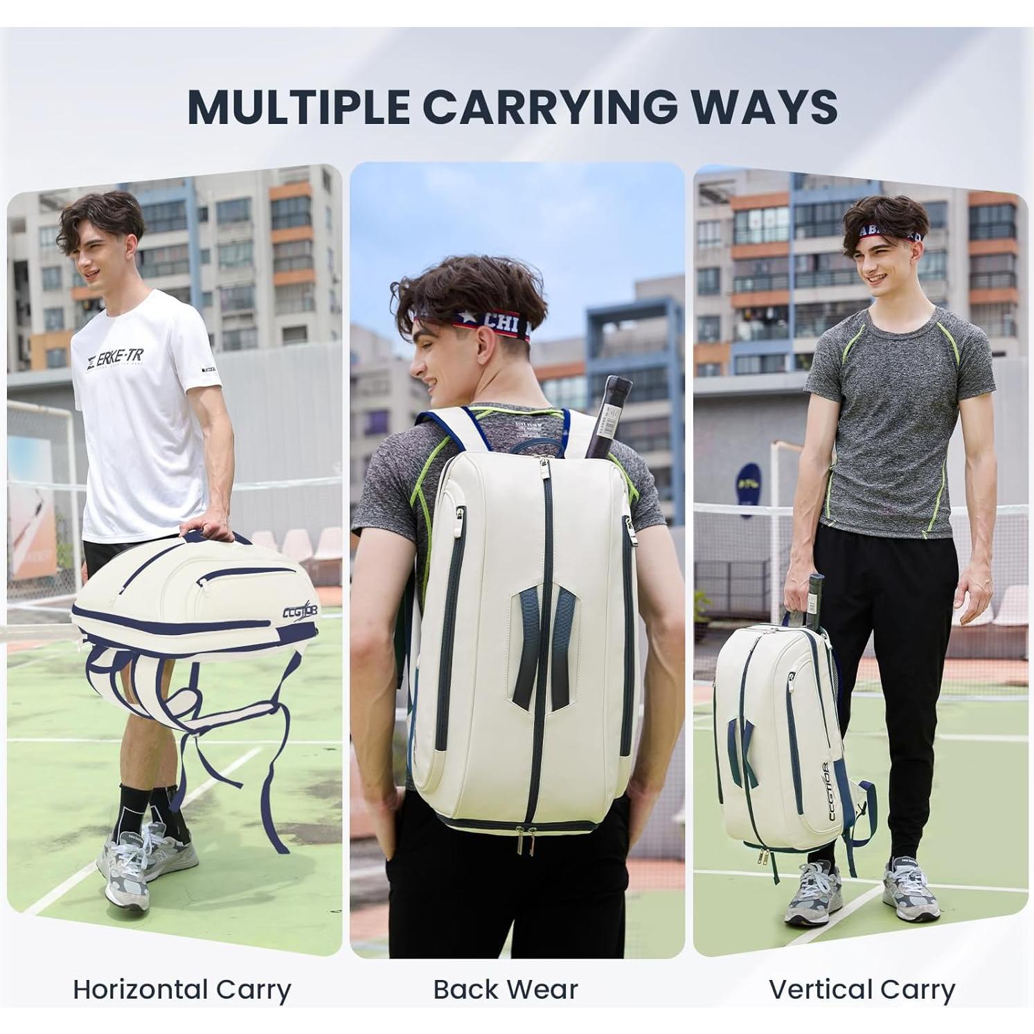 Bolsa de Tenis CCGTIOR Cus-010 Azul Multiusos 31.5x20x51.5cm