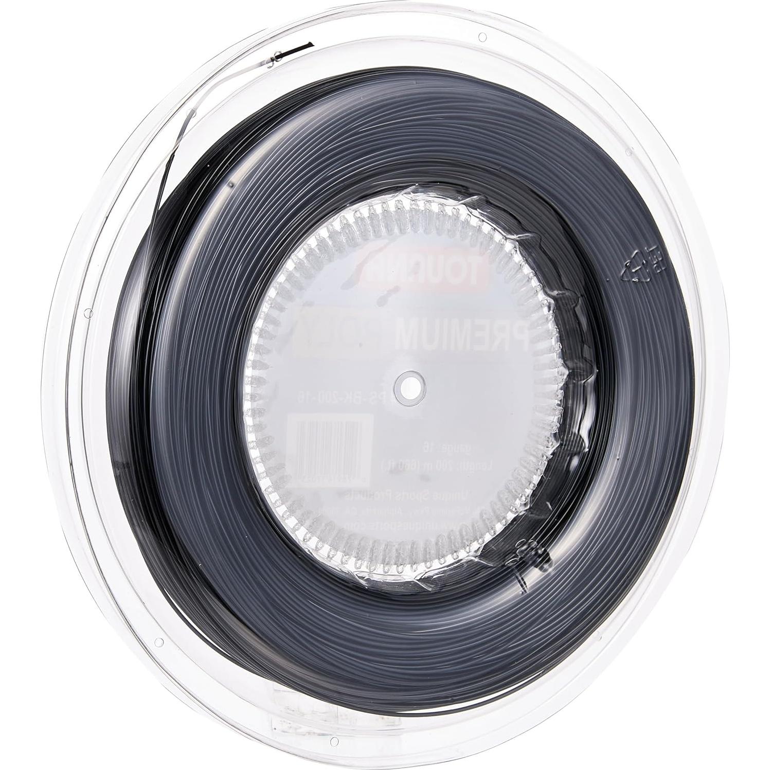 Cuerda de Tenis Tourna Premium Poly 16g Negro 201m