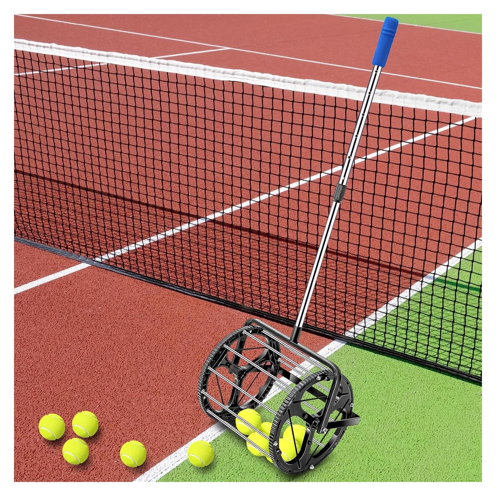 Rodillo Colector de Pelotas de Tenis Gemscream, Ajustable 54-79 cm