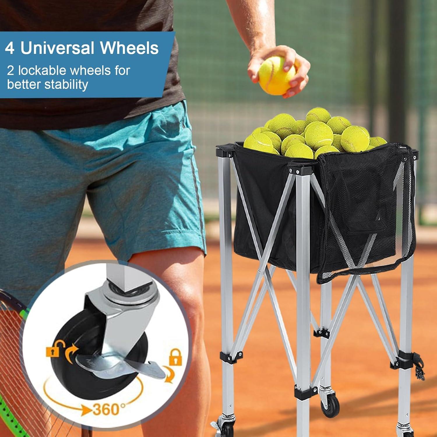 Cesta Plegable para Pelotas de Tenis Nobirent 160 Pelotas