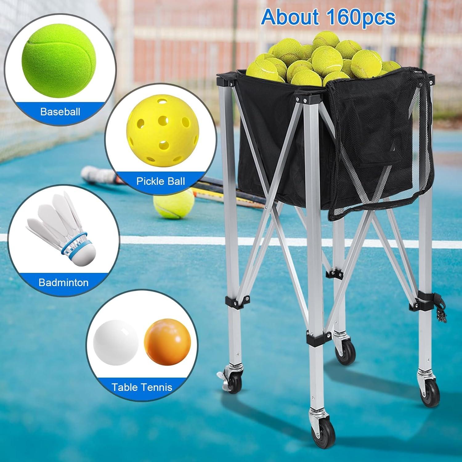 Cesta Plegable para Pelotas de Tenis Nobirent 160 Pelotas