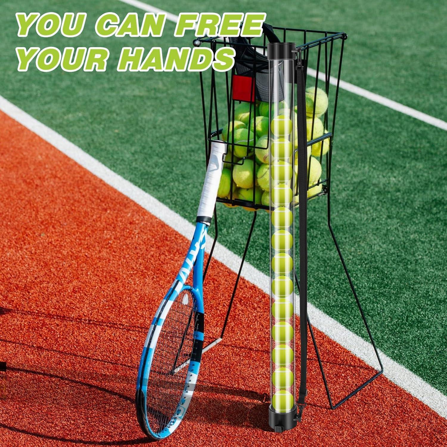 Recogedor de Pelotas de Tenis Jerify - 3 Tubos para 18 Pelotas