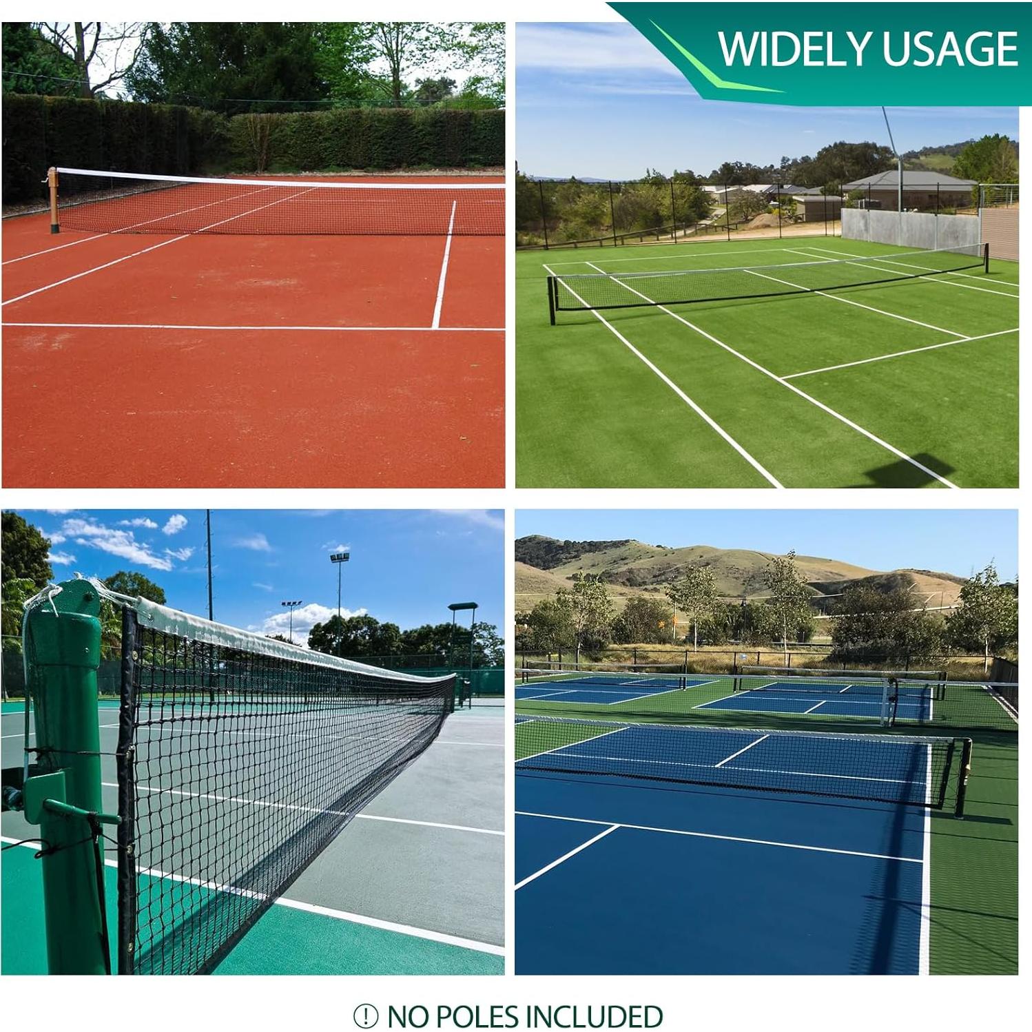 Red de Tenis PROGOAL S-TN 12.8M Nylon Alta Resistencia