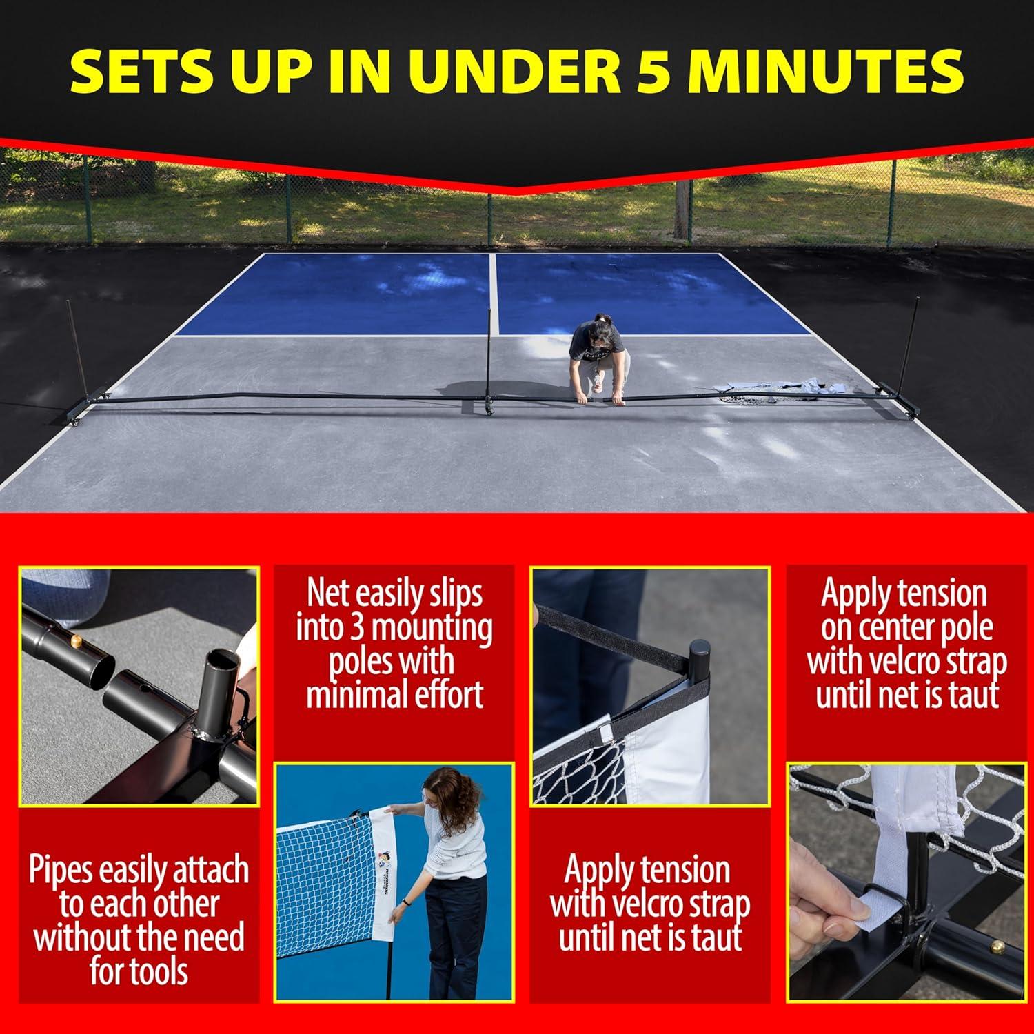 Red de Pickleball Pesada CUALQUIER DEPORTE 6.71m x 0.91m