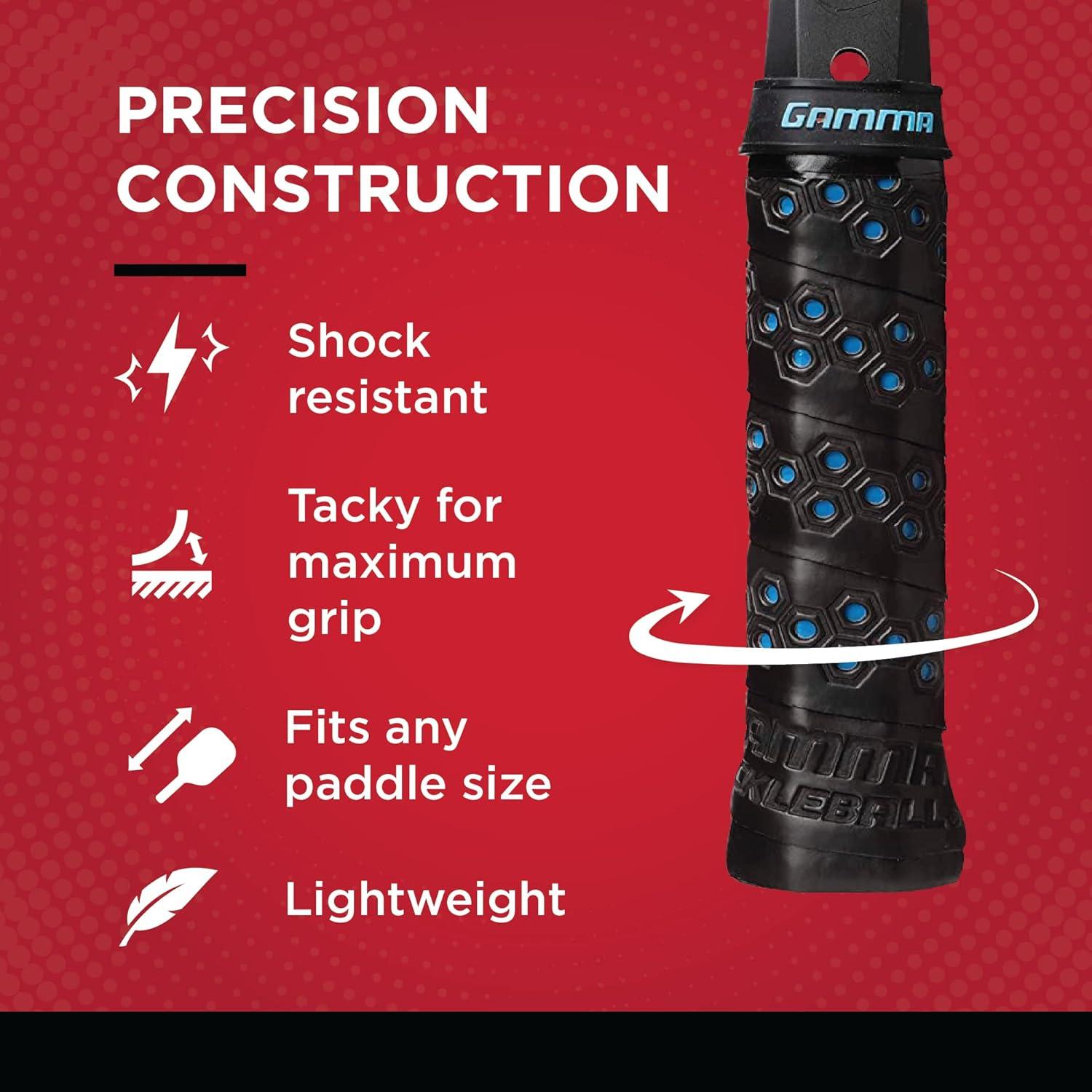 Agarre de Reemplazo GAMMA Panal para Pickleball Negro/Azul