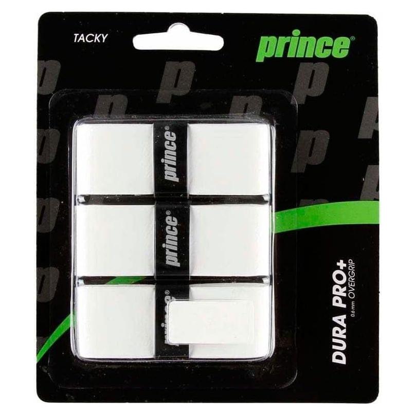 Conjunto de 3 empuñaduras Dura Pro Plus Prince - Blanco