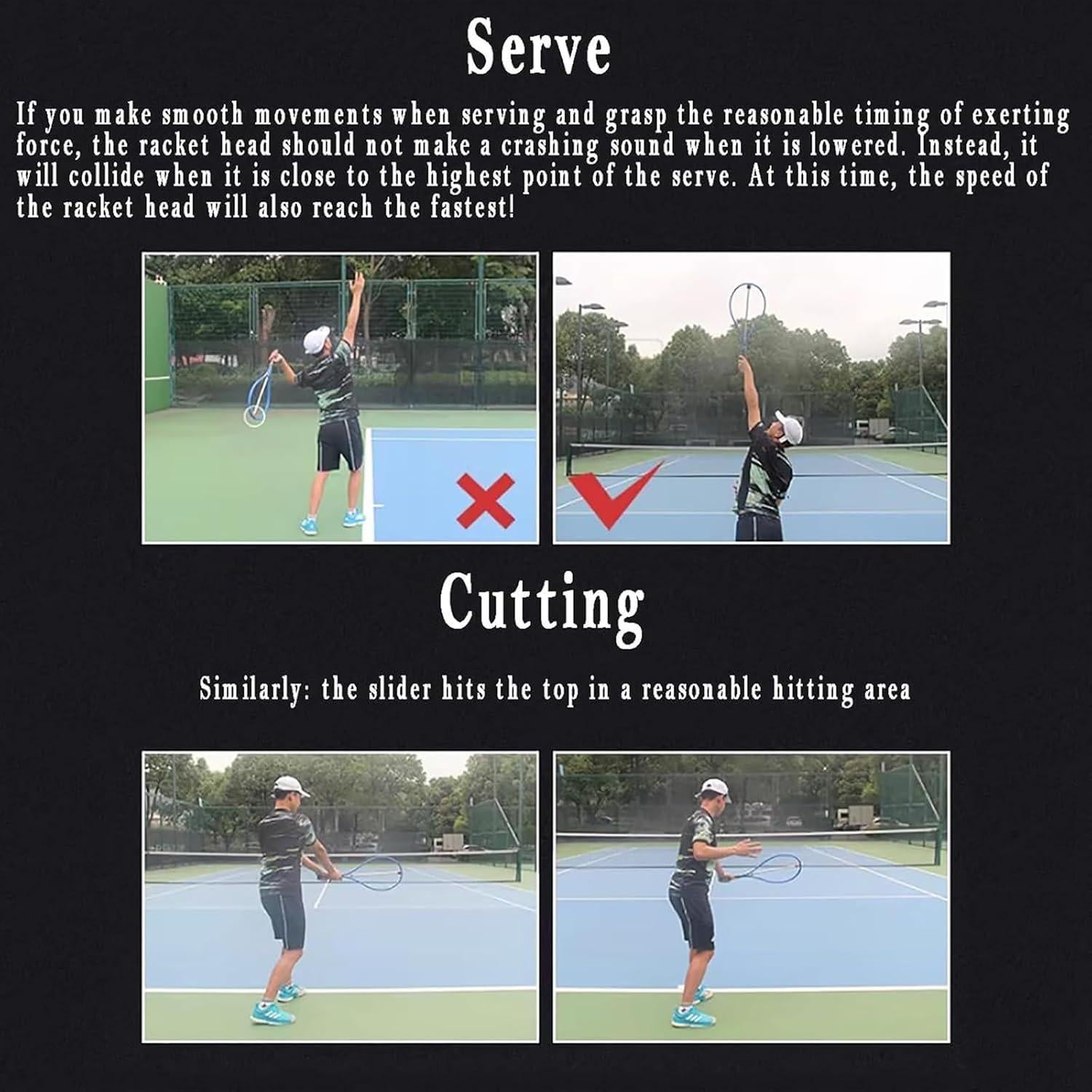 Entrenador de Swing de Tenis Genérico - Acelerador 69cm