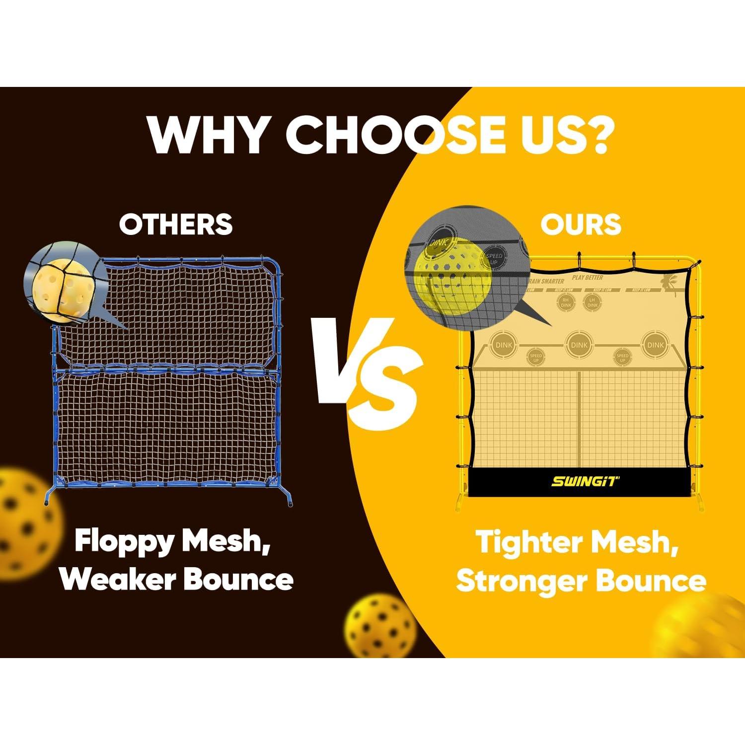 Red de Entrenamiento de Pickleball SwingIt YEPB-04 1.83m