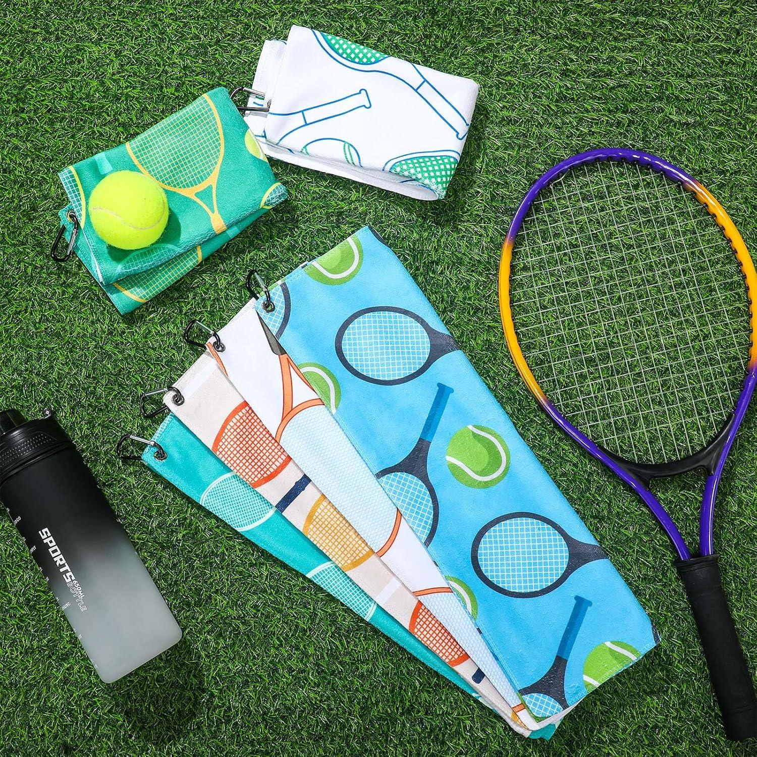 6 Toallas de Tenis Tingjoo Multicolor 38x43 cm Secado Rápido