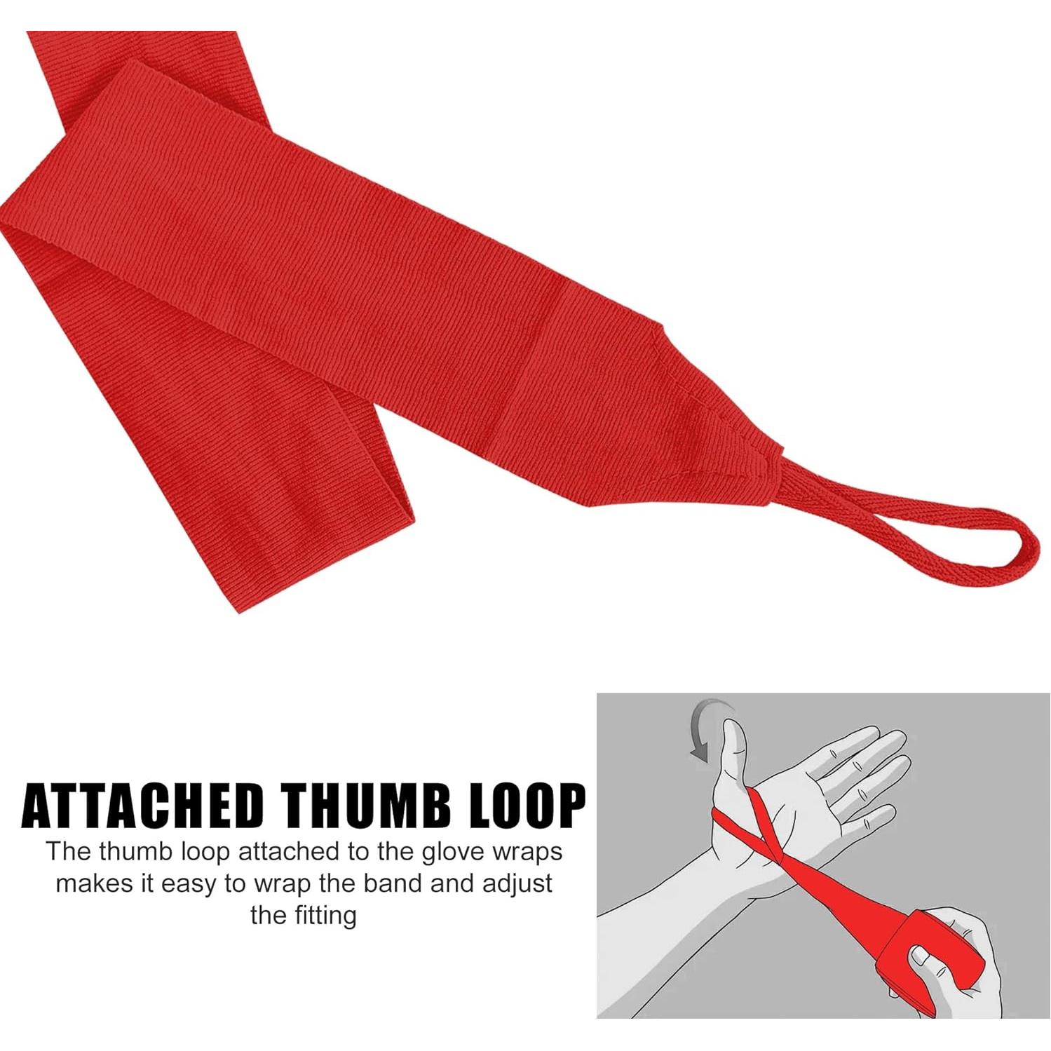 Vendajes de Mano Farabi Kids 2.5m Rojo para Boxeo