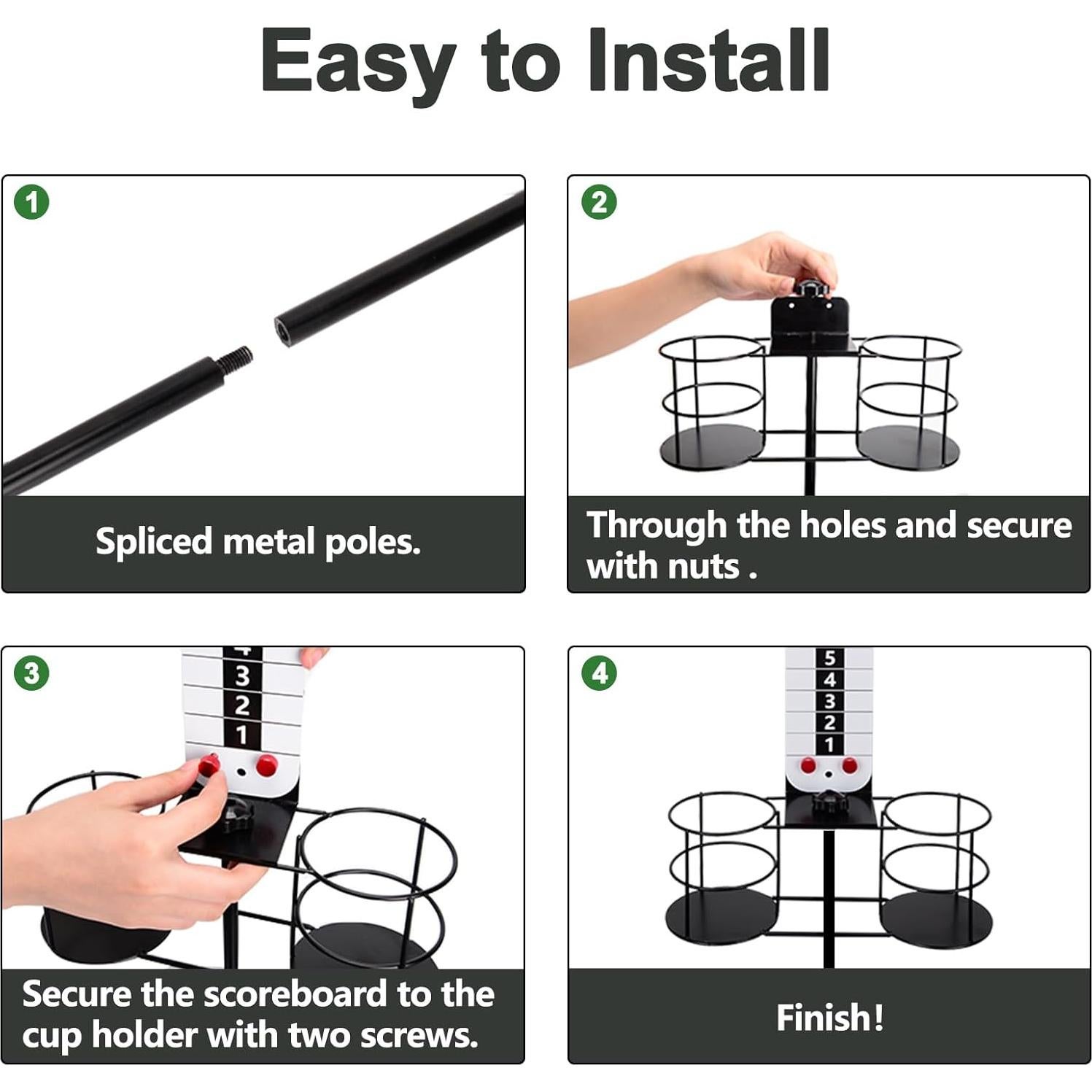 Tablero de Puntuación de Metal Teamaze con Soporte para Bebidas